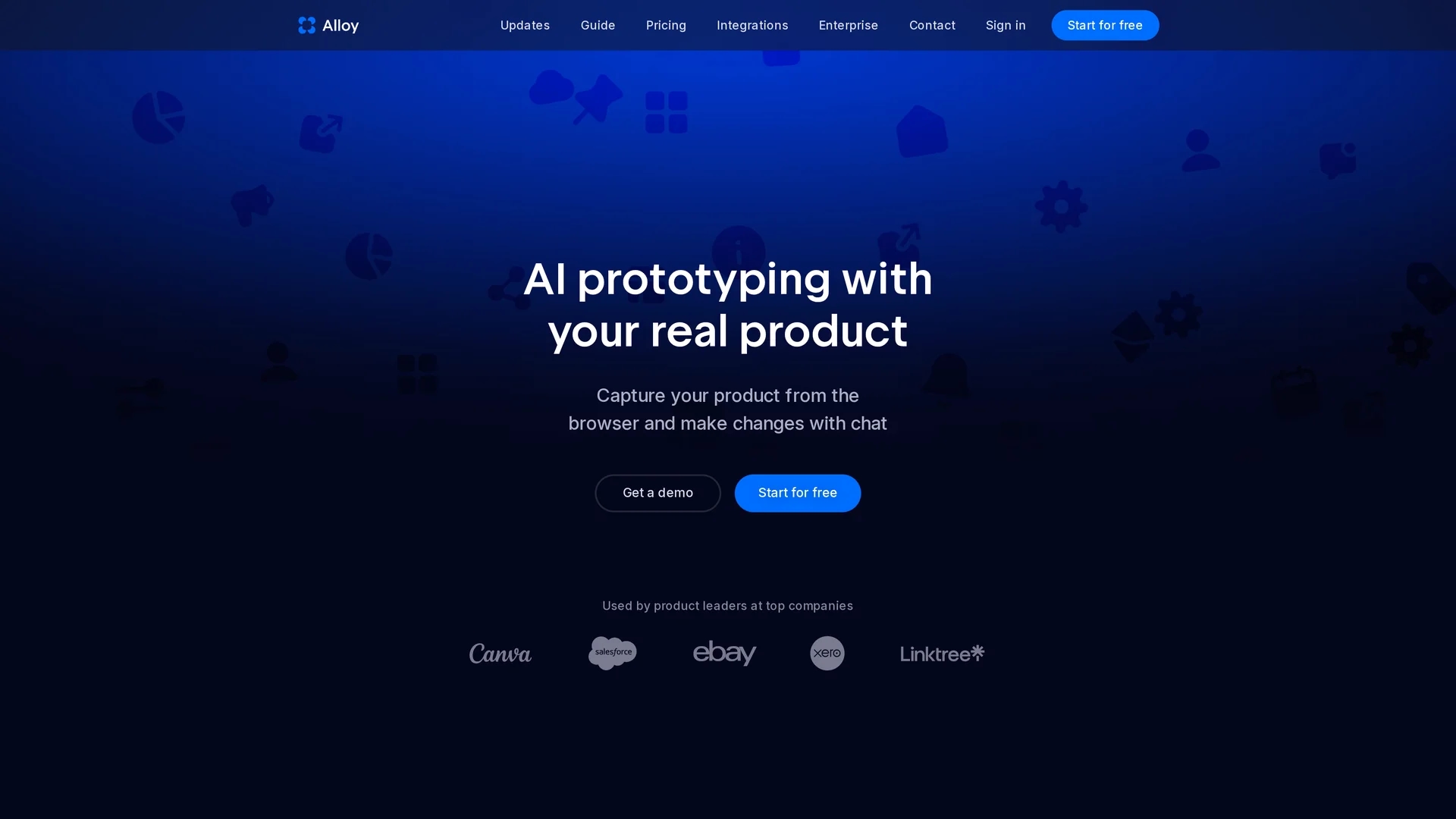 alloy-app homepage