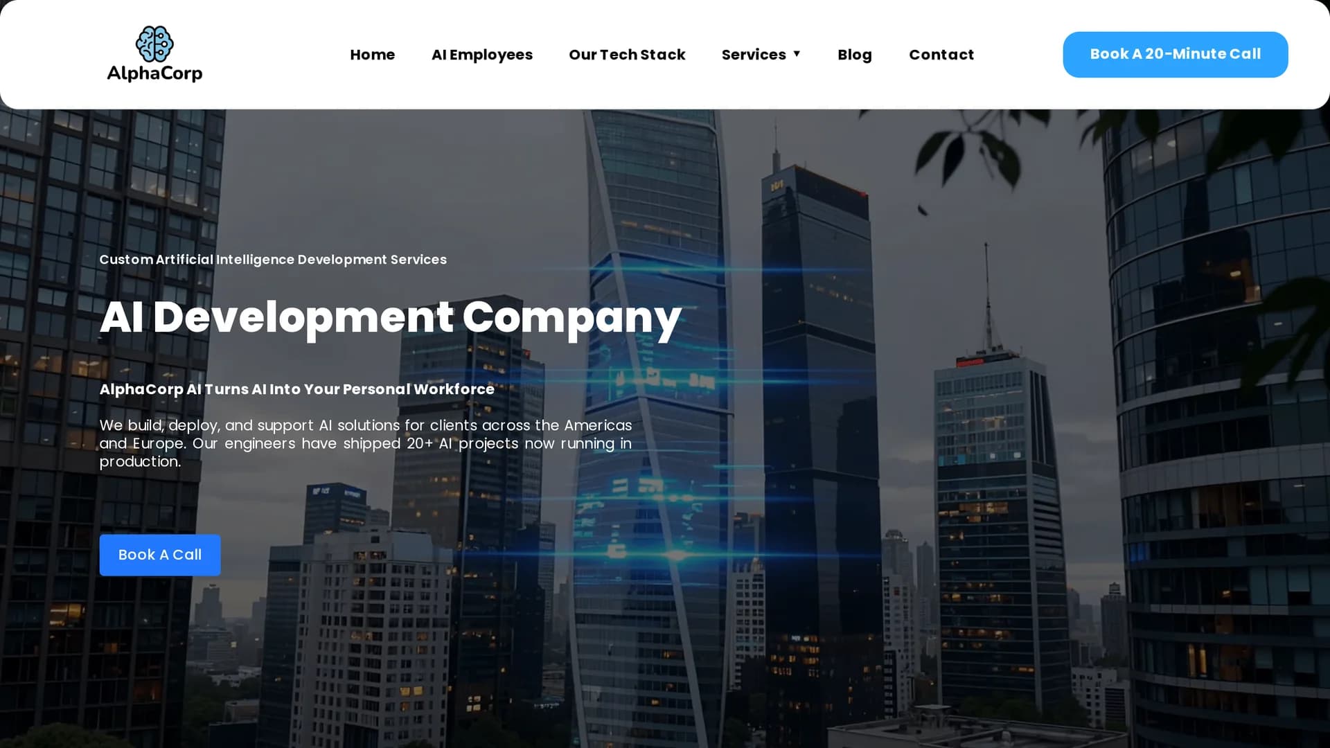 alphacorp-ai homepage