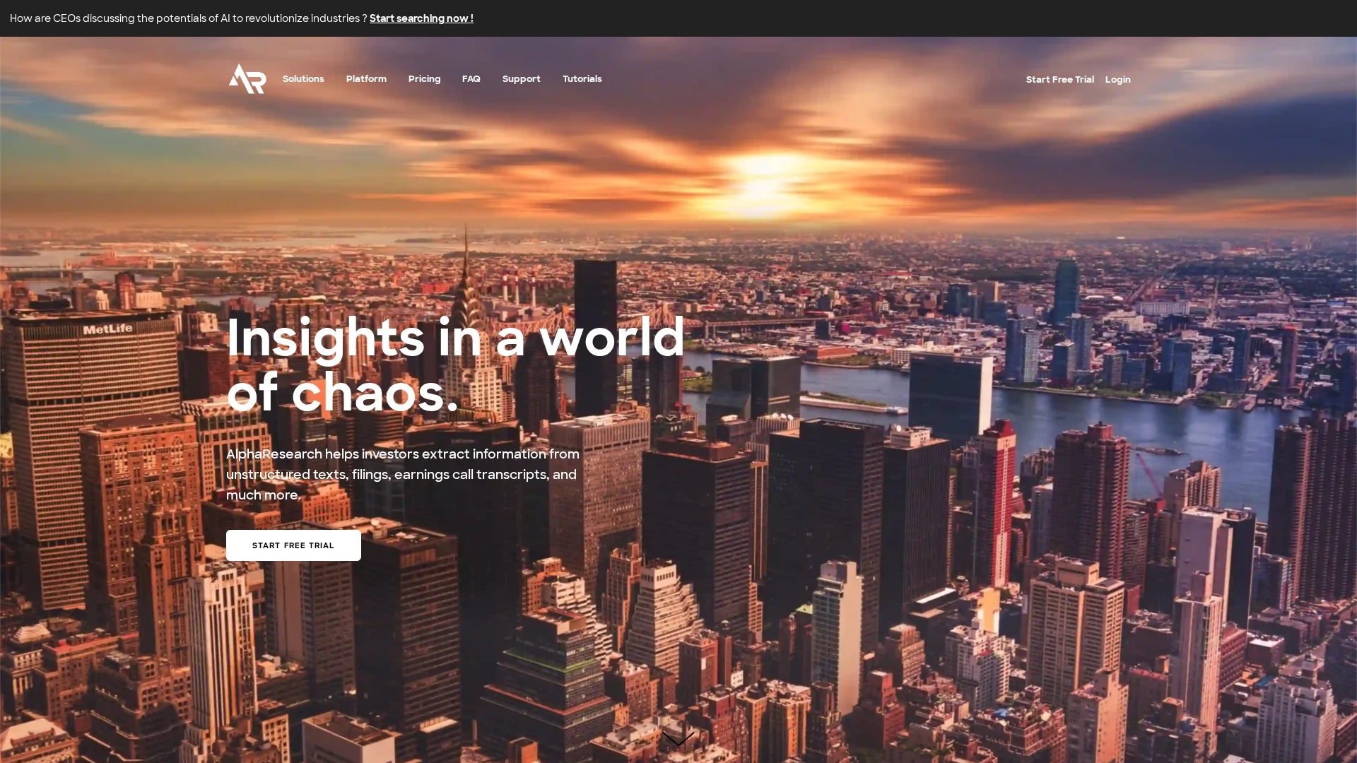 alpharesearch homepage