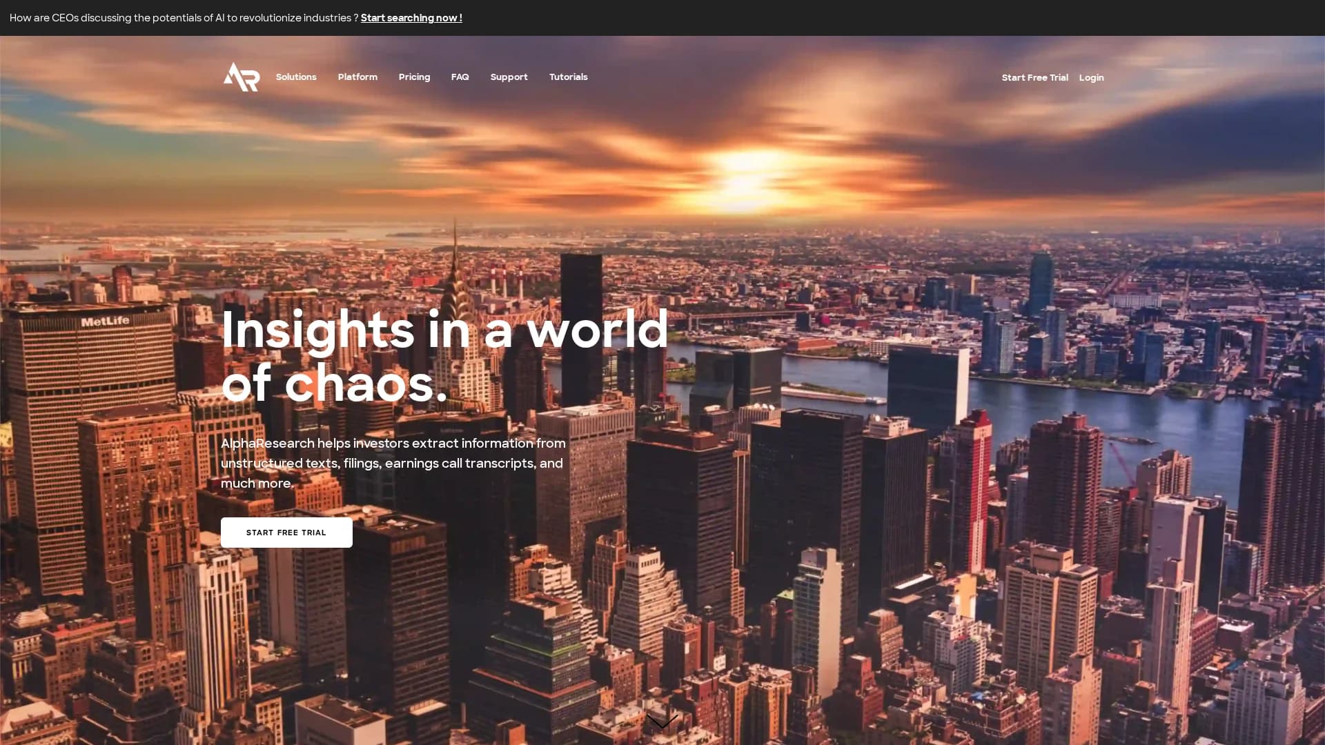 alpharesearch homepage