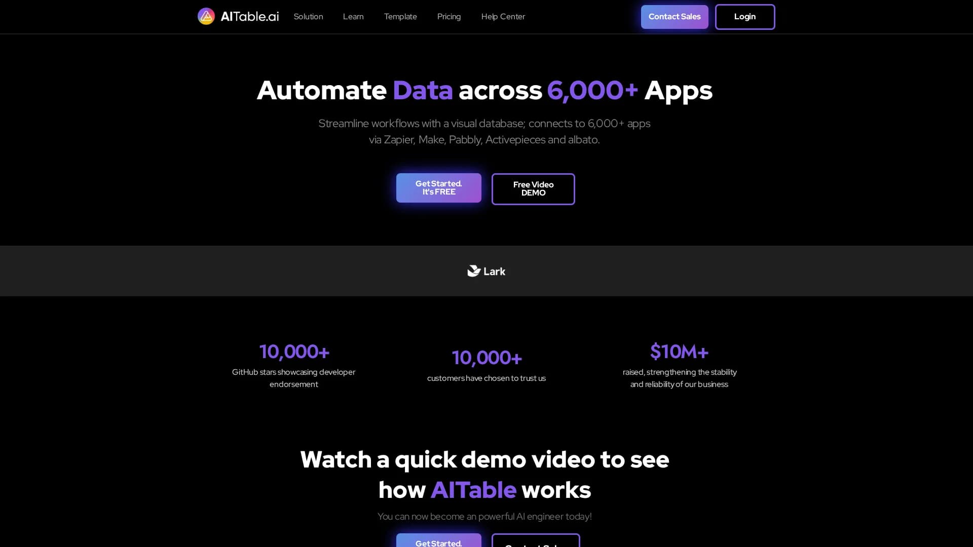altable-ai-no-code-al-agents-builder homepage