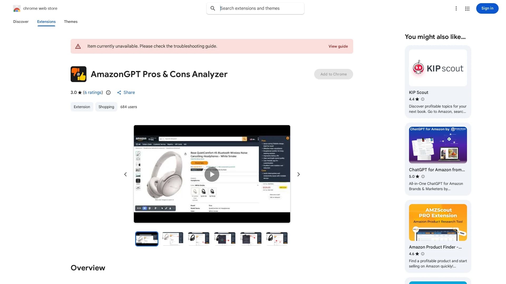 amazongpt-pros-cons-analyzer homepage
