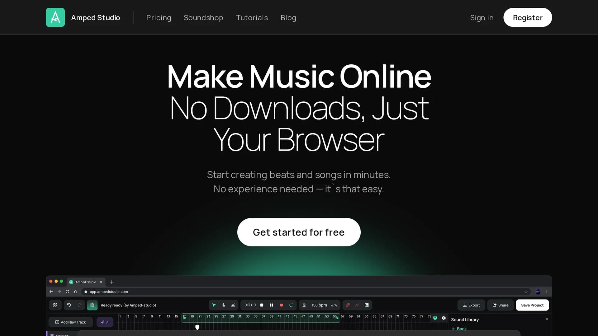 ampedstudio-com homepage