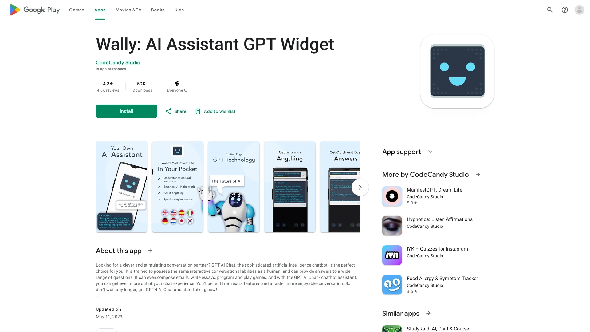 android-ai-assistant-widget homepage