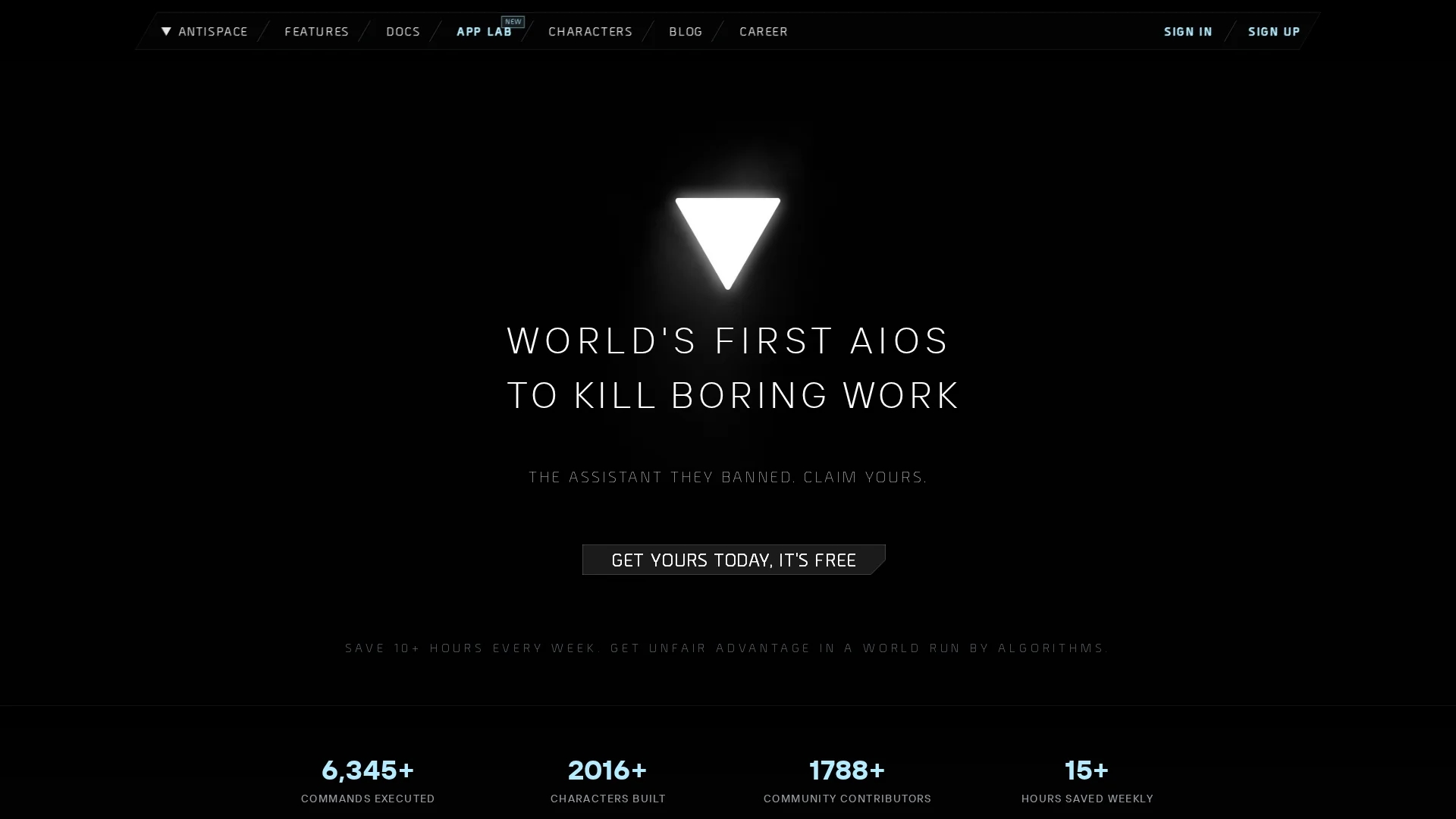 antispace homepage