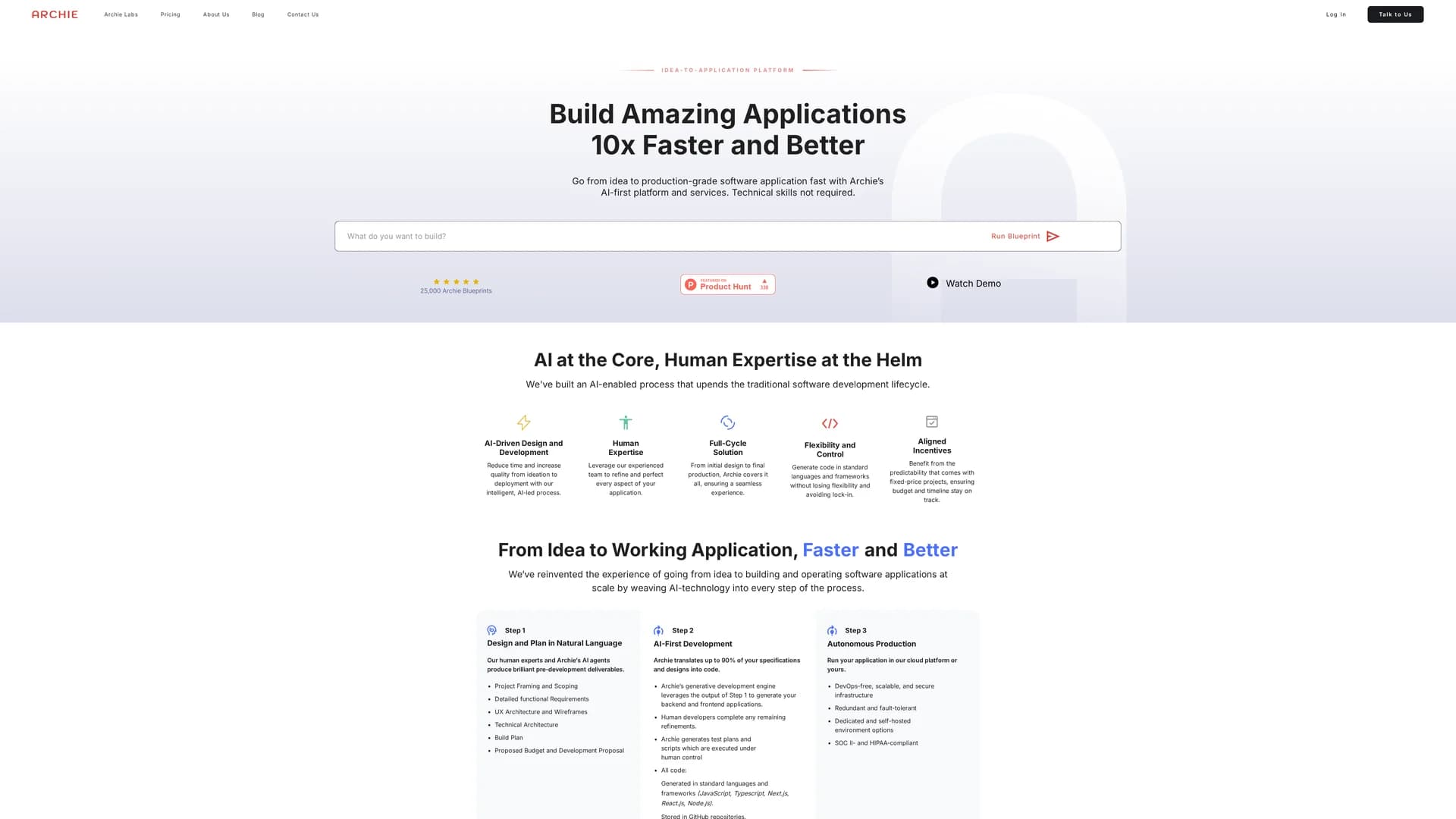 archie-ai homepage