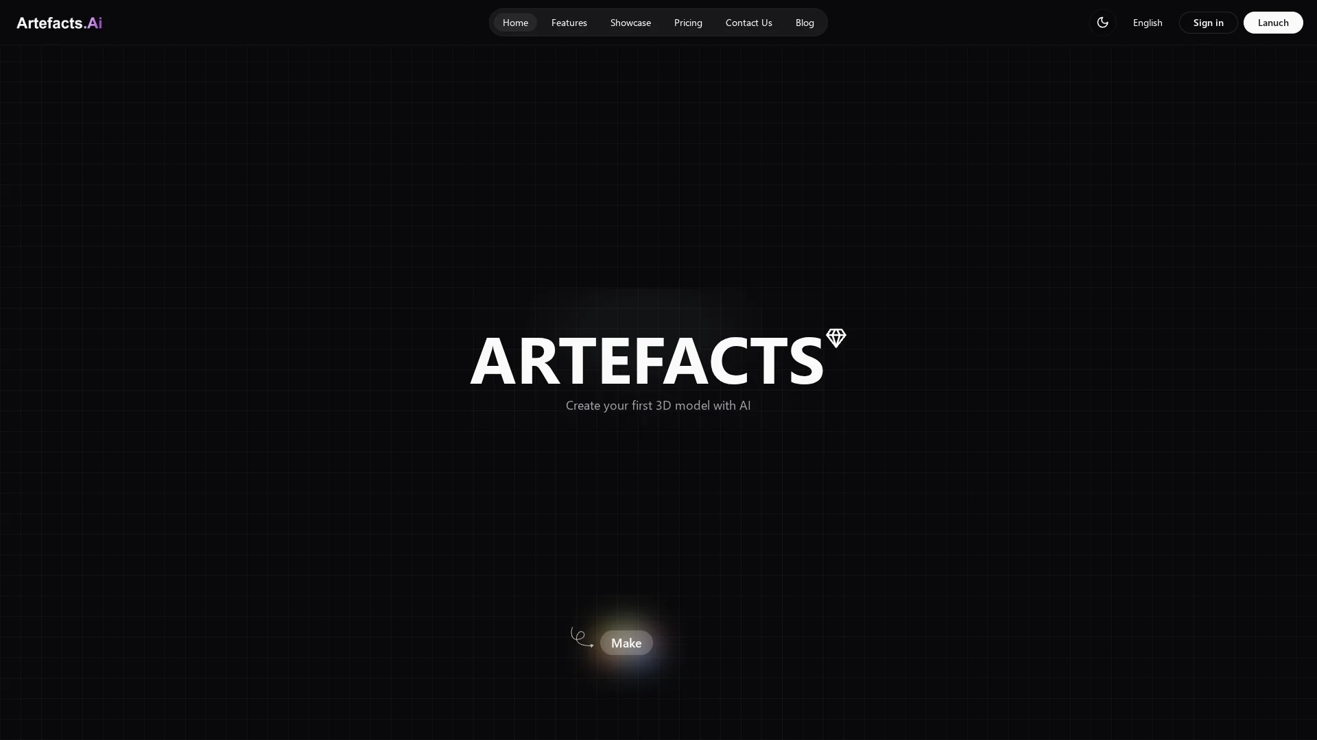 artefacts-ai homepage