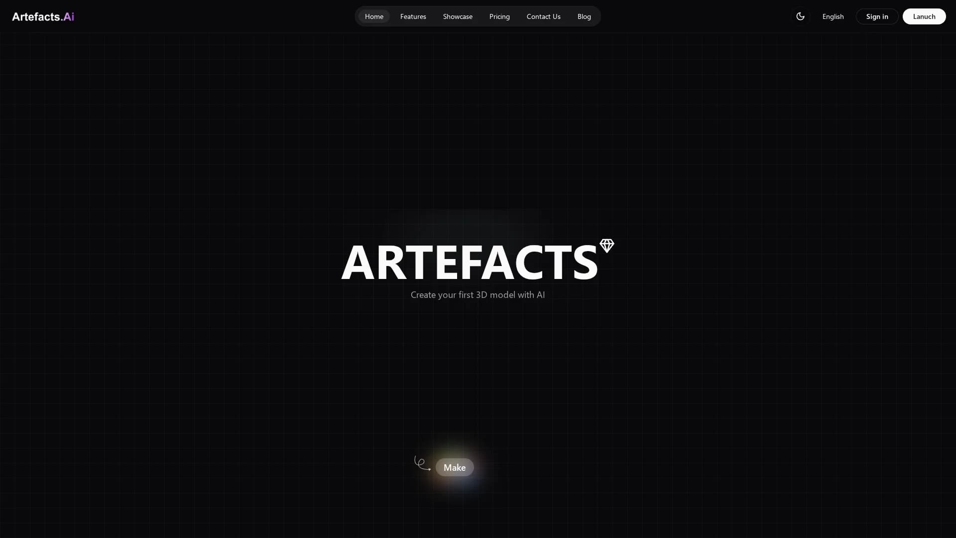 artefacts-ai homepage