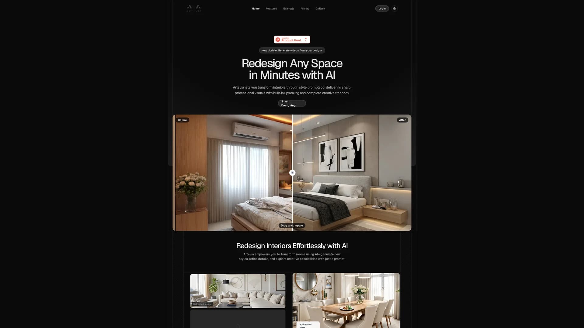 artevia homepage