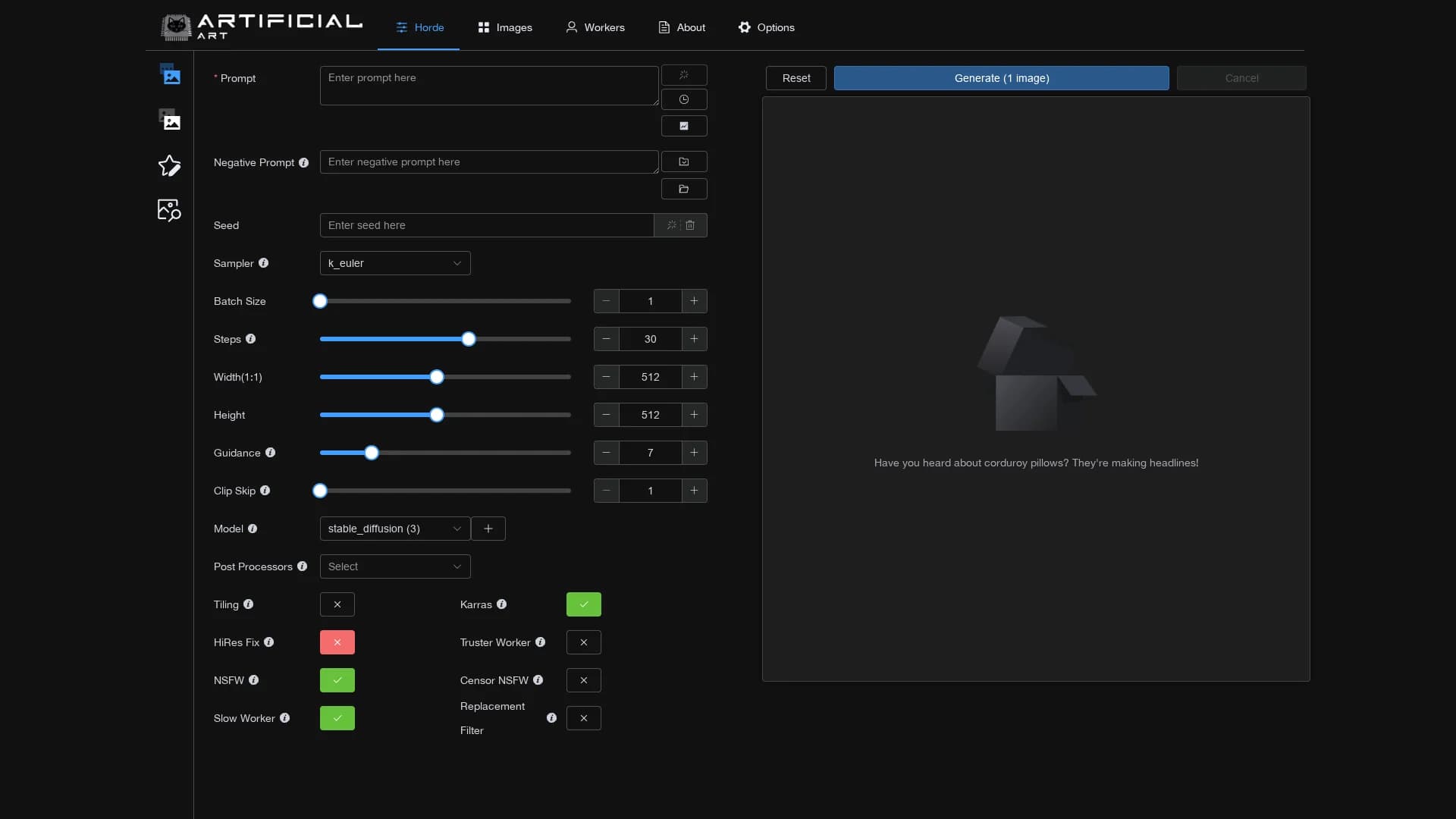 artificial-art homepage