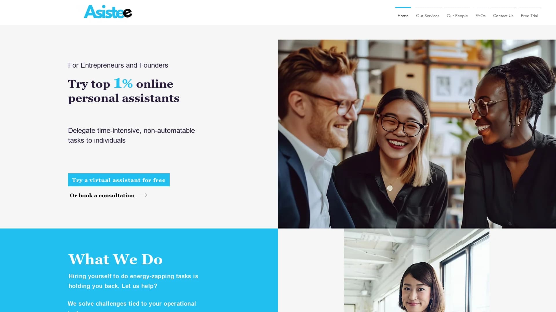 asistee homepage