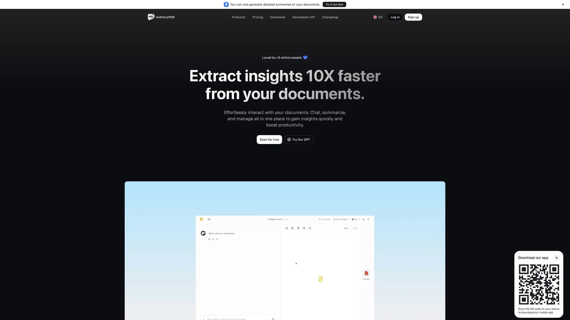 askyourpdf homepage