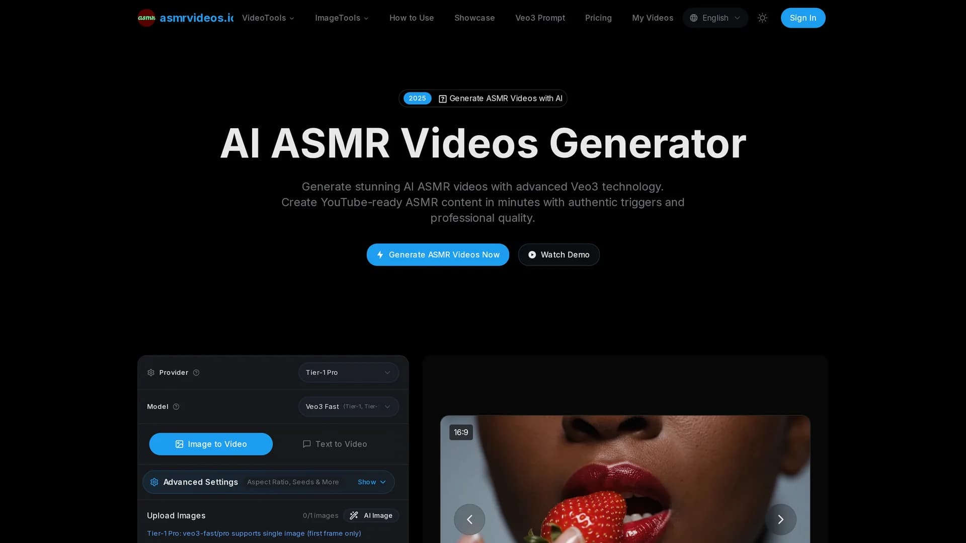 asmr-videos homepage