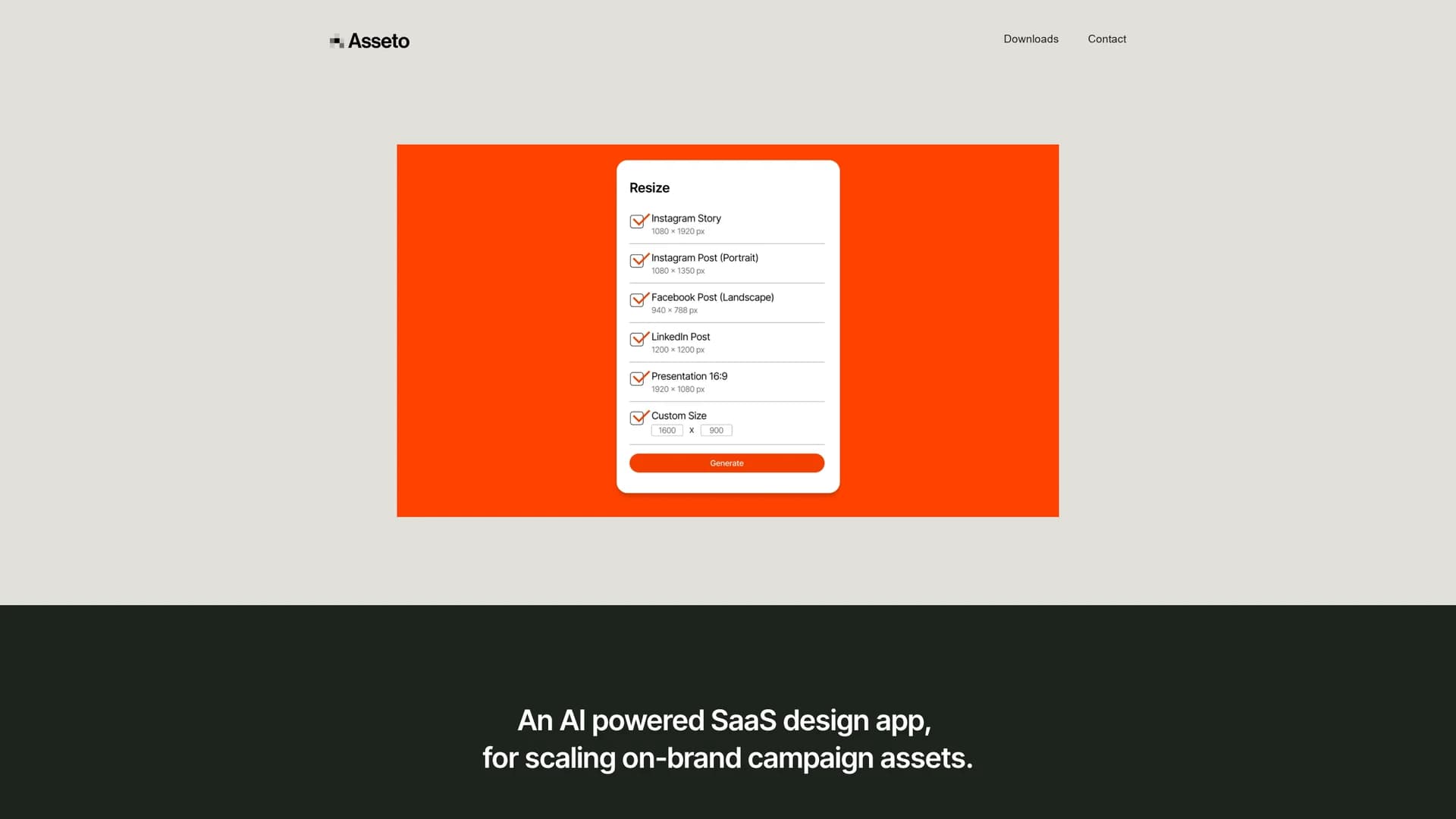 asseto homepage