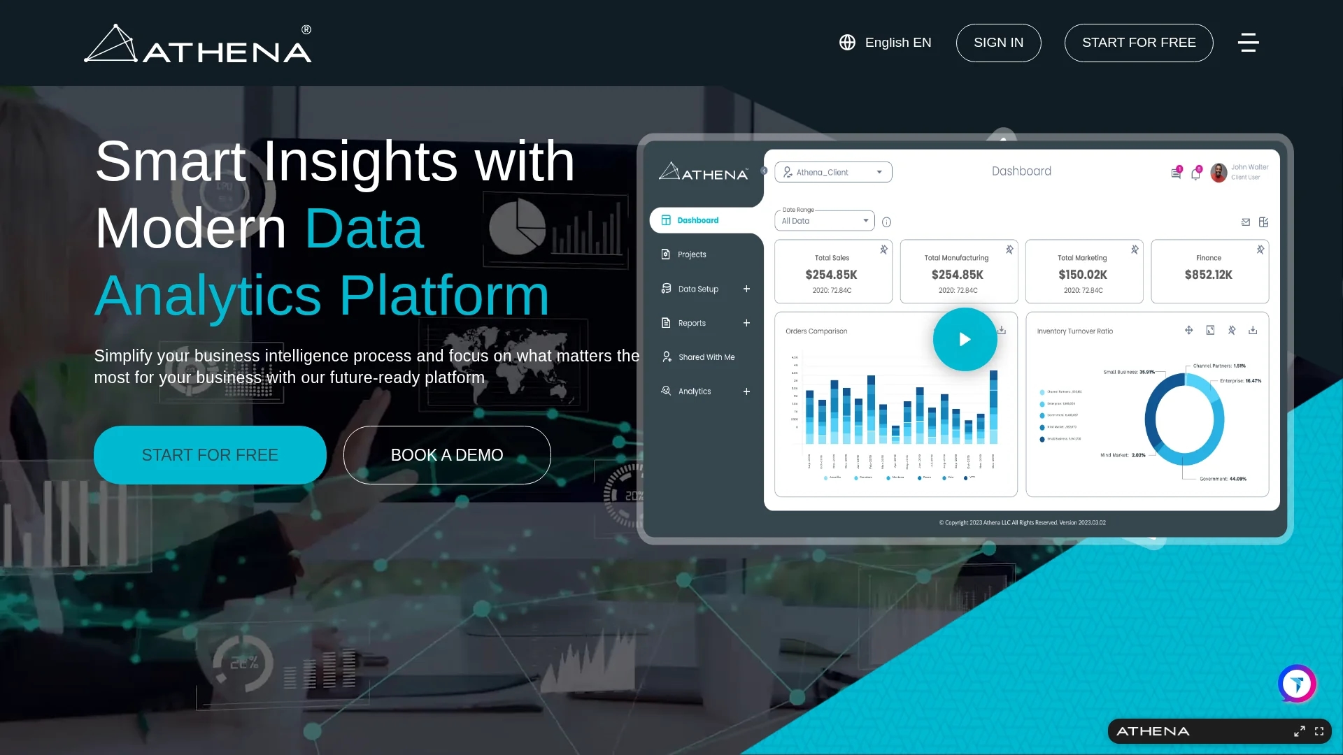 athena-global homepage