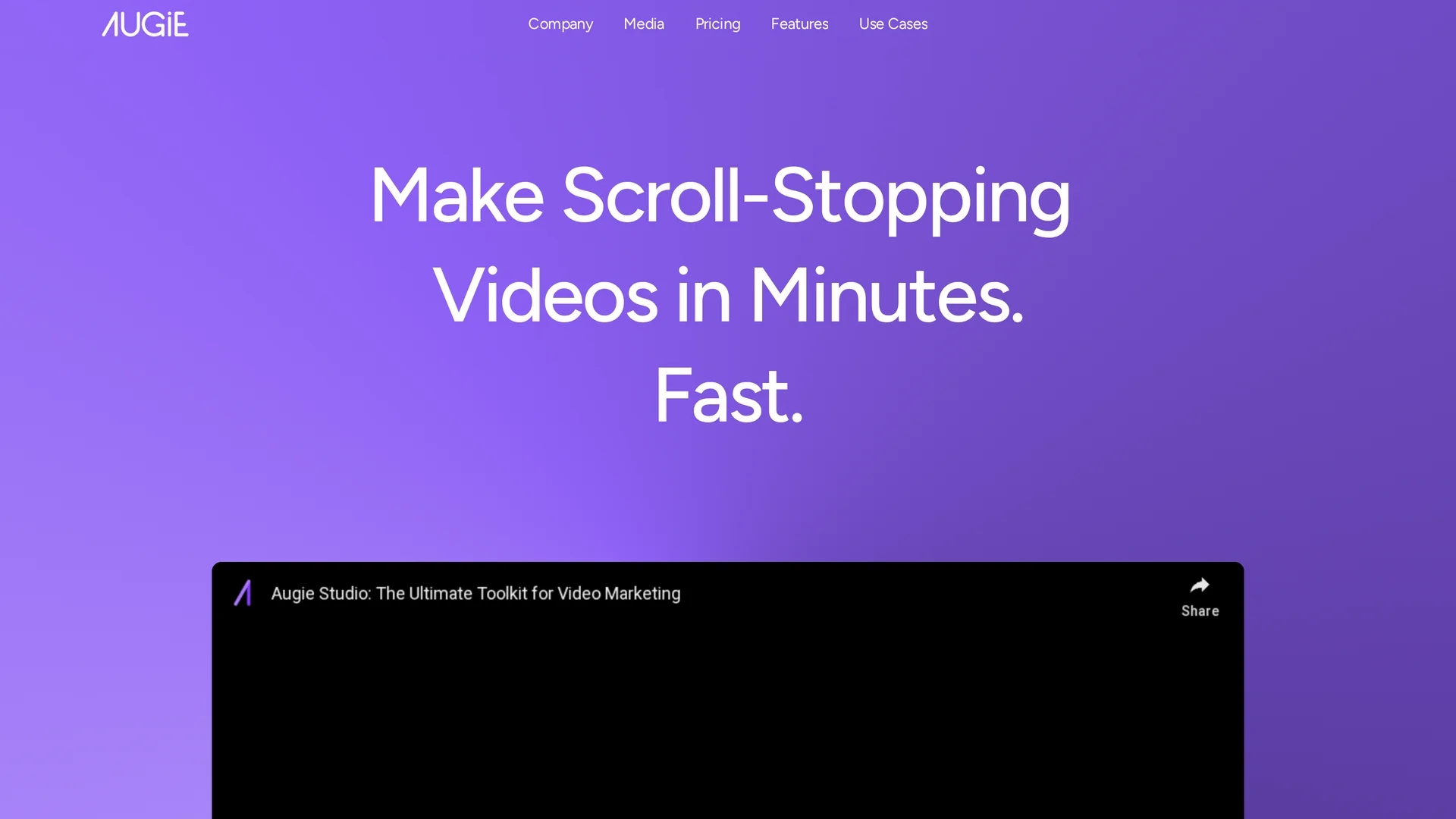 aug-x-labs-ai-video-editing homepage