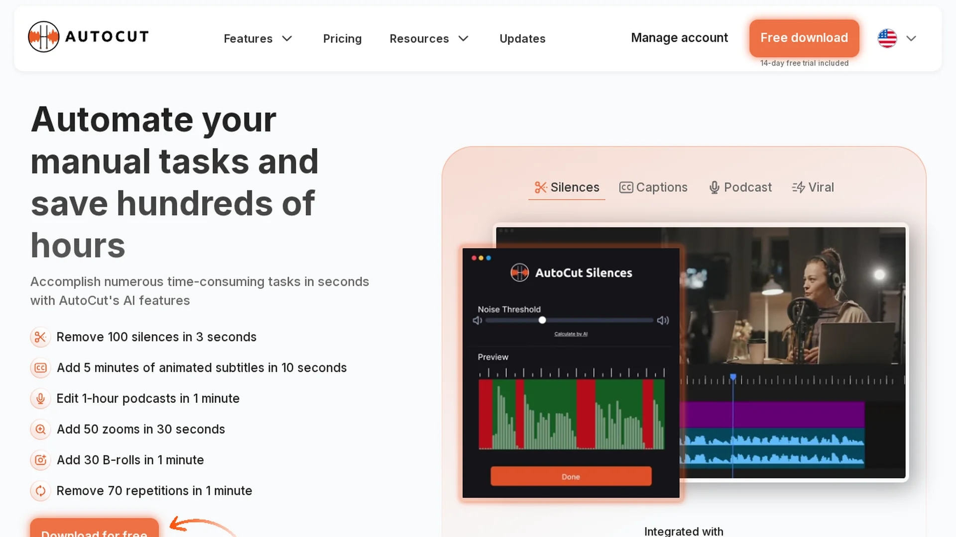 autocut-premiere-pro-ai-plugin homepage