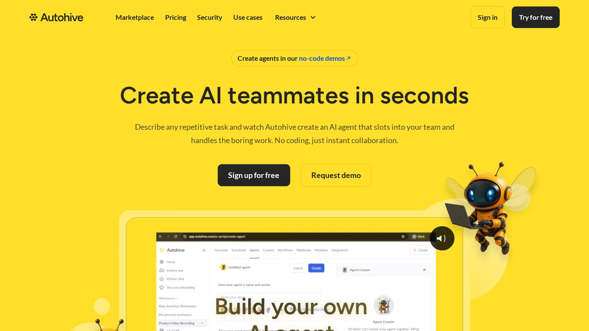 autohive homepage