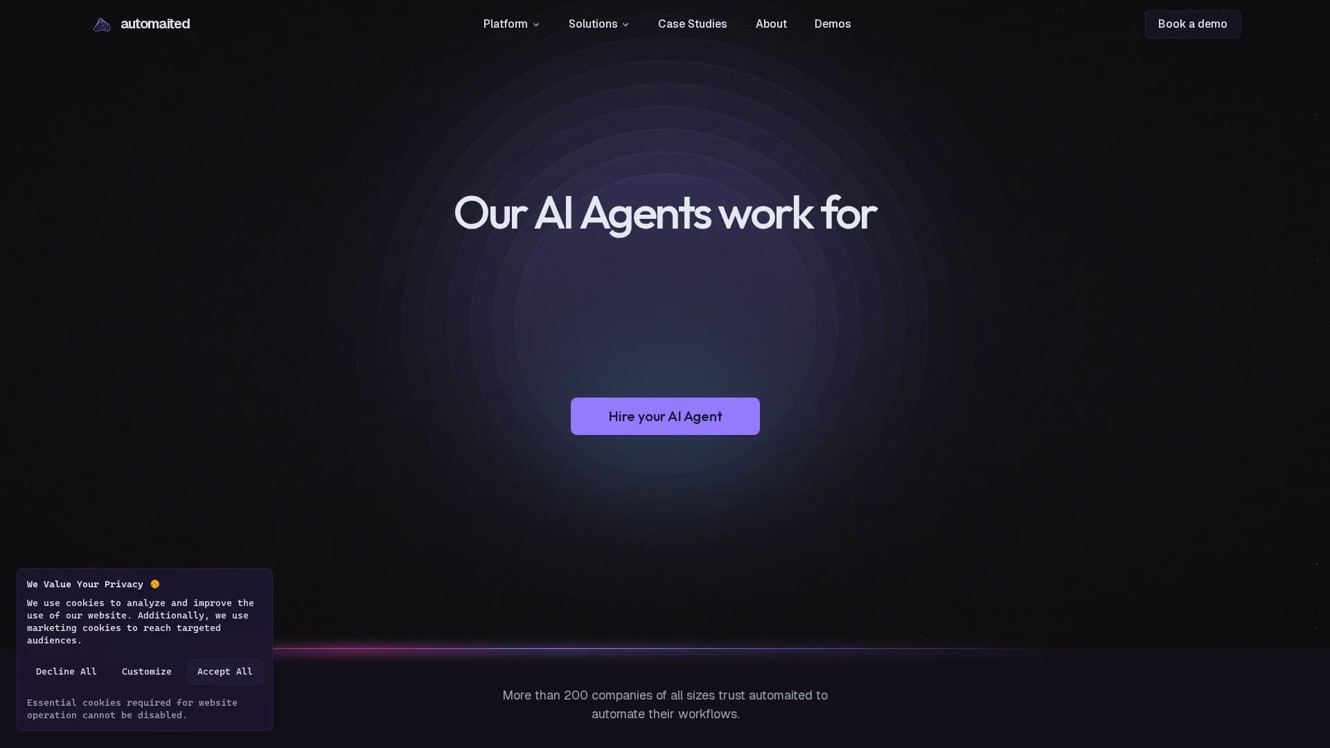 automaited homepage