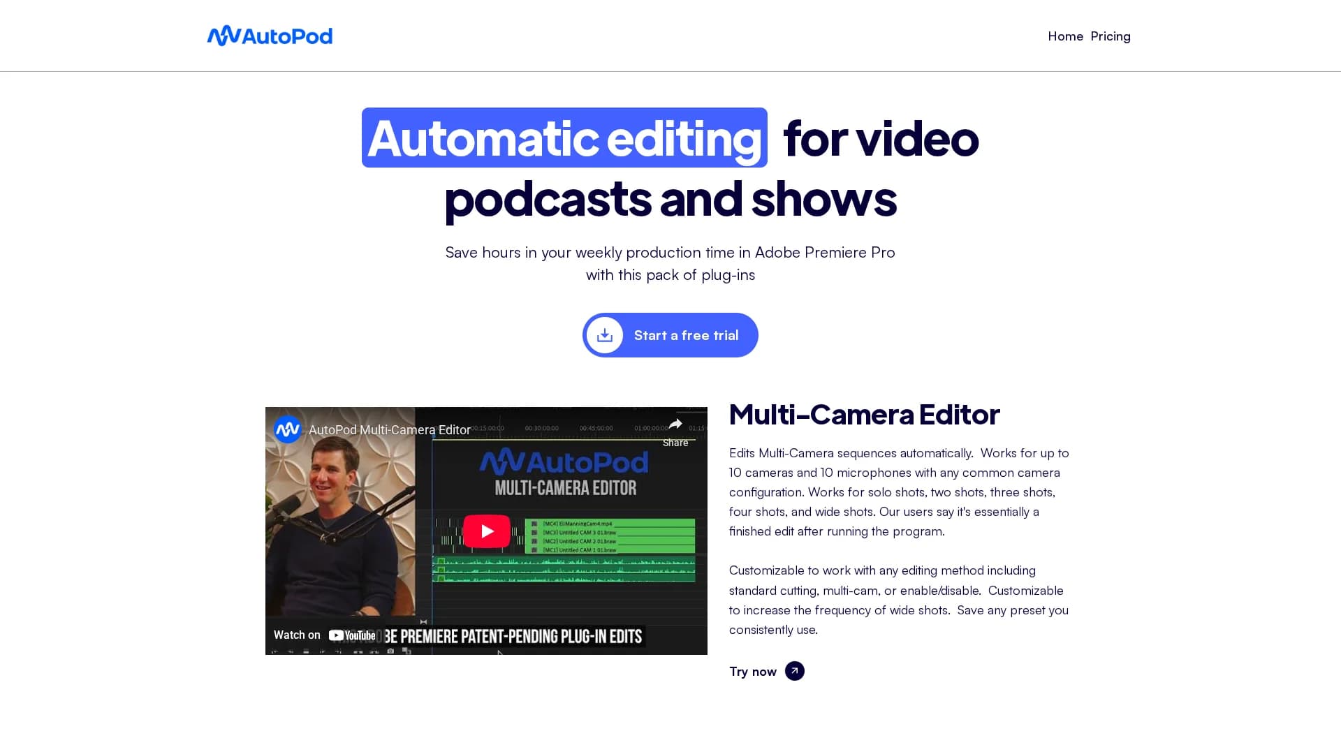 autopod homepage