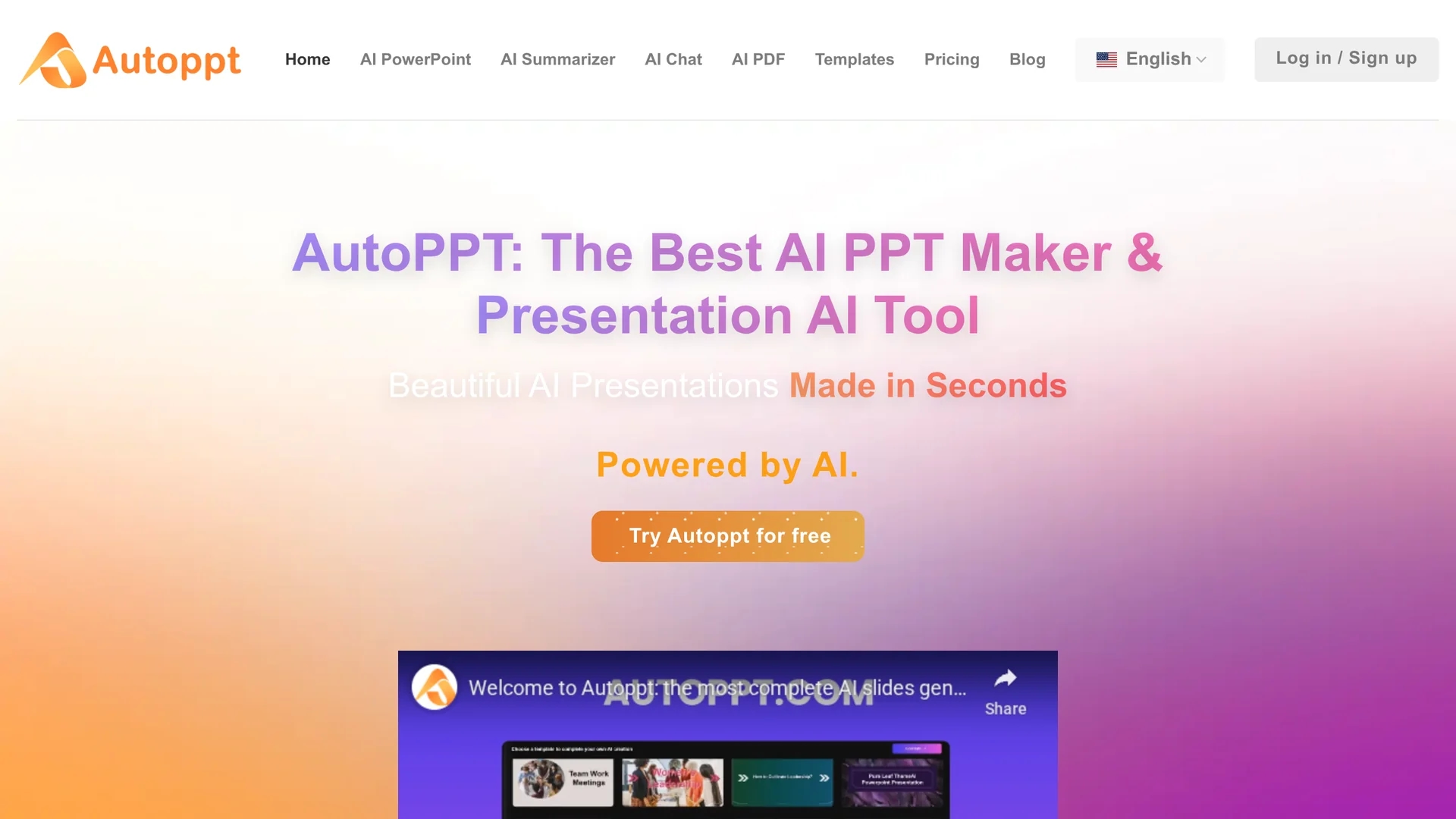 autoppt homepage