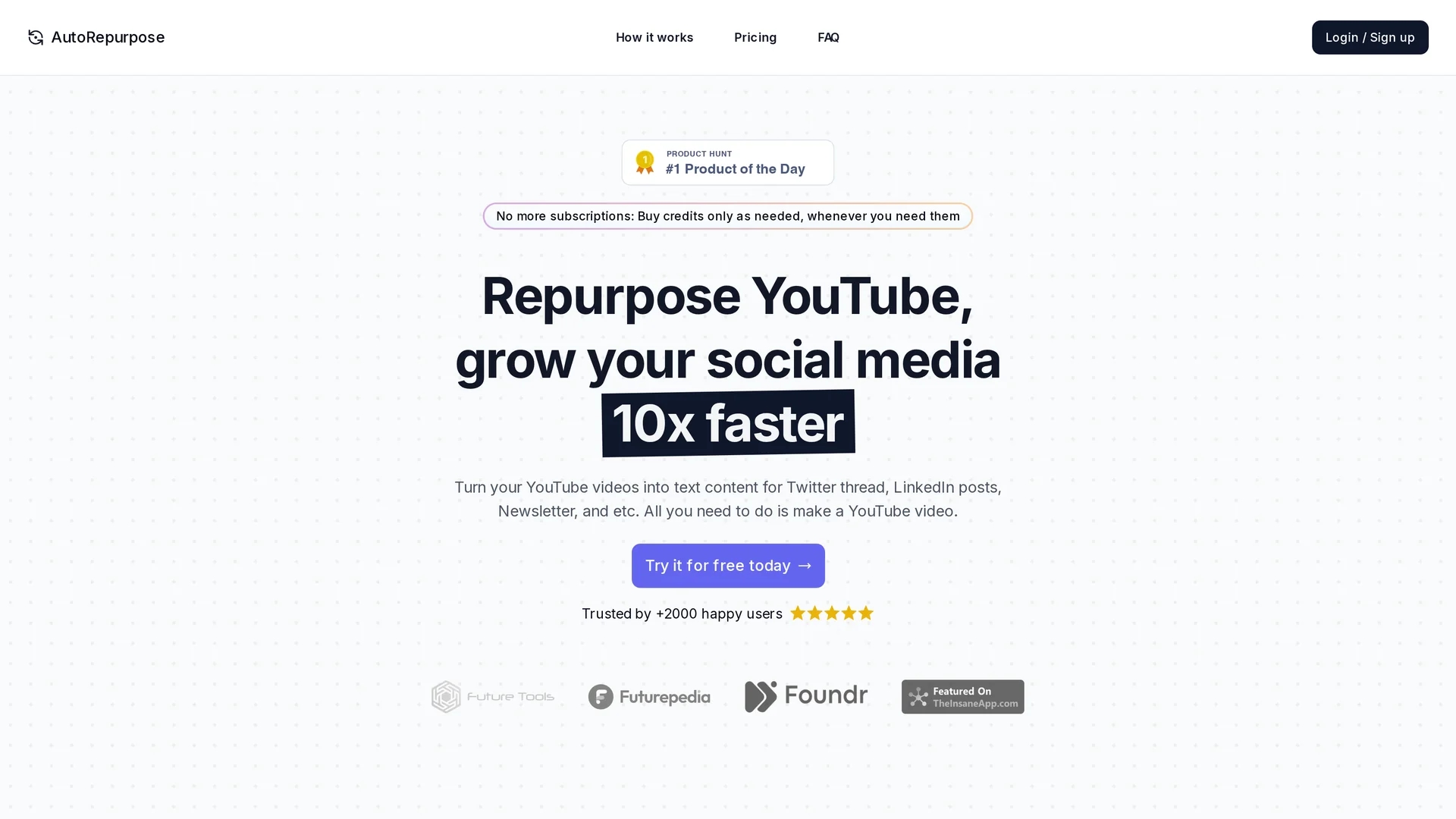 autorepurpose homepage