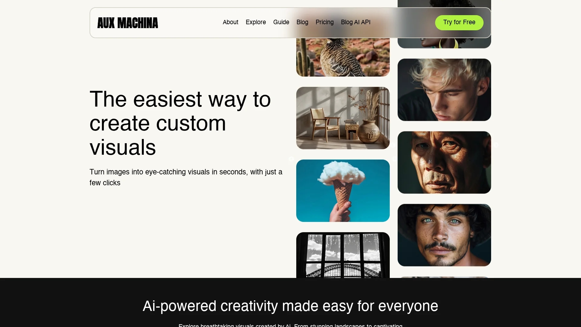 aux-machina homepage
