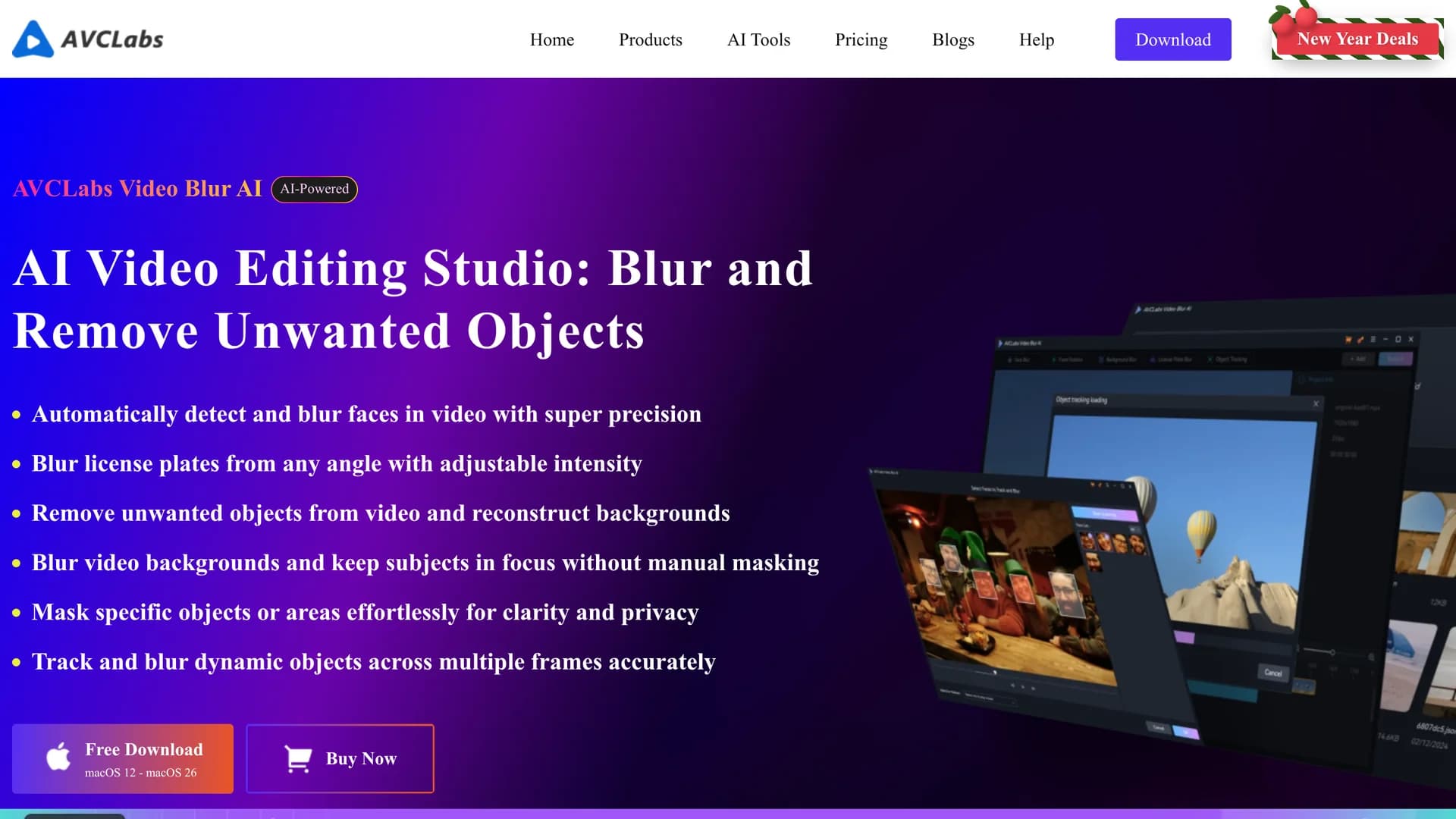 avclabs-video-blur-ai homepage
