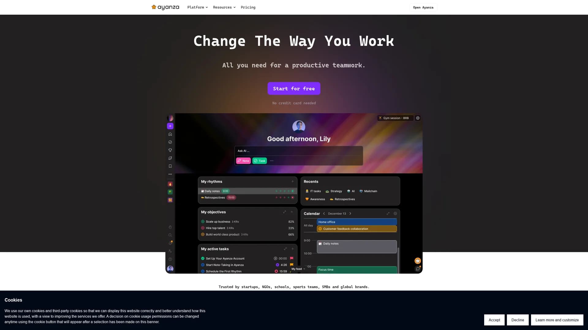 ayanza homepage