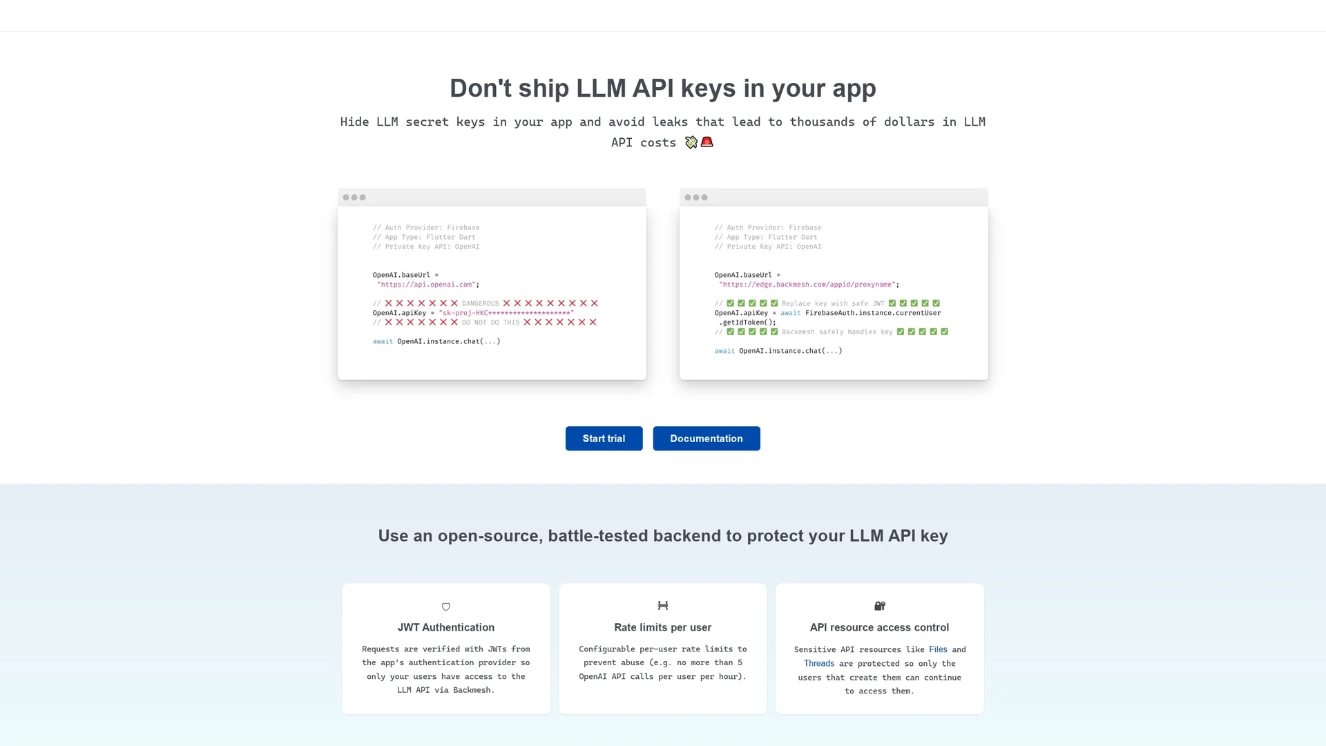 backmesh homepage