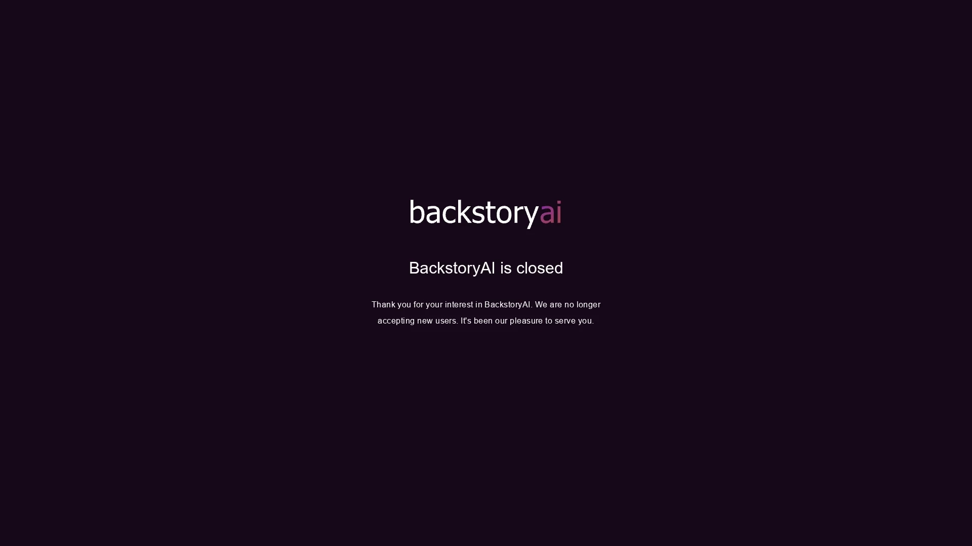 backstoryai homepage