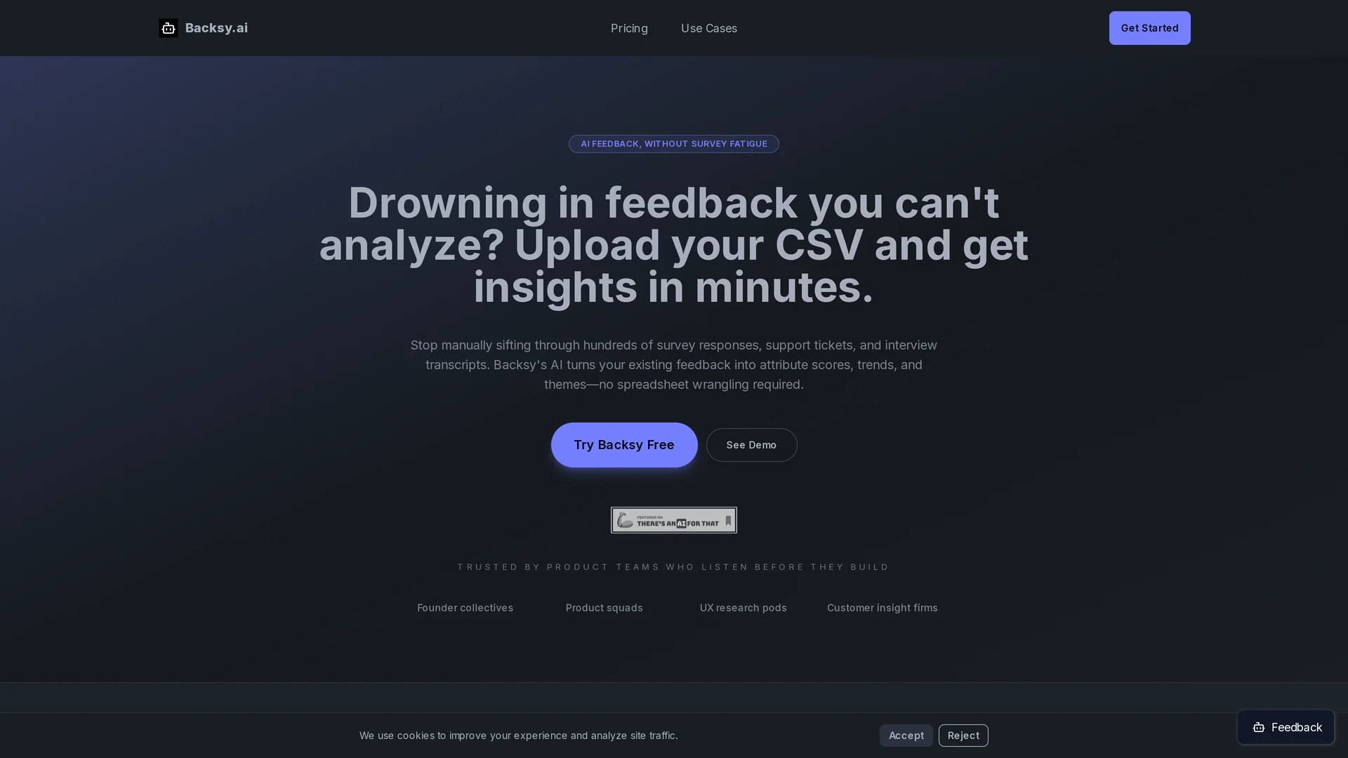 backsy-ai homepage