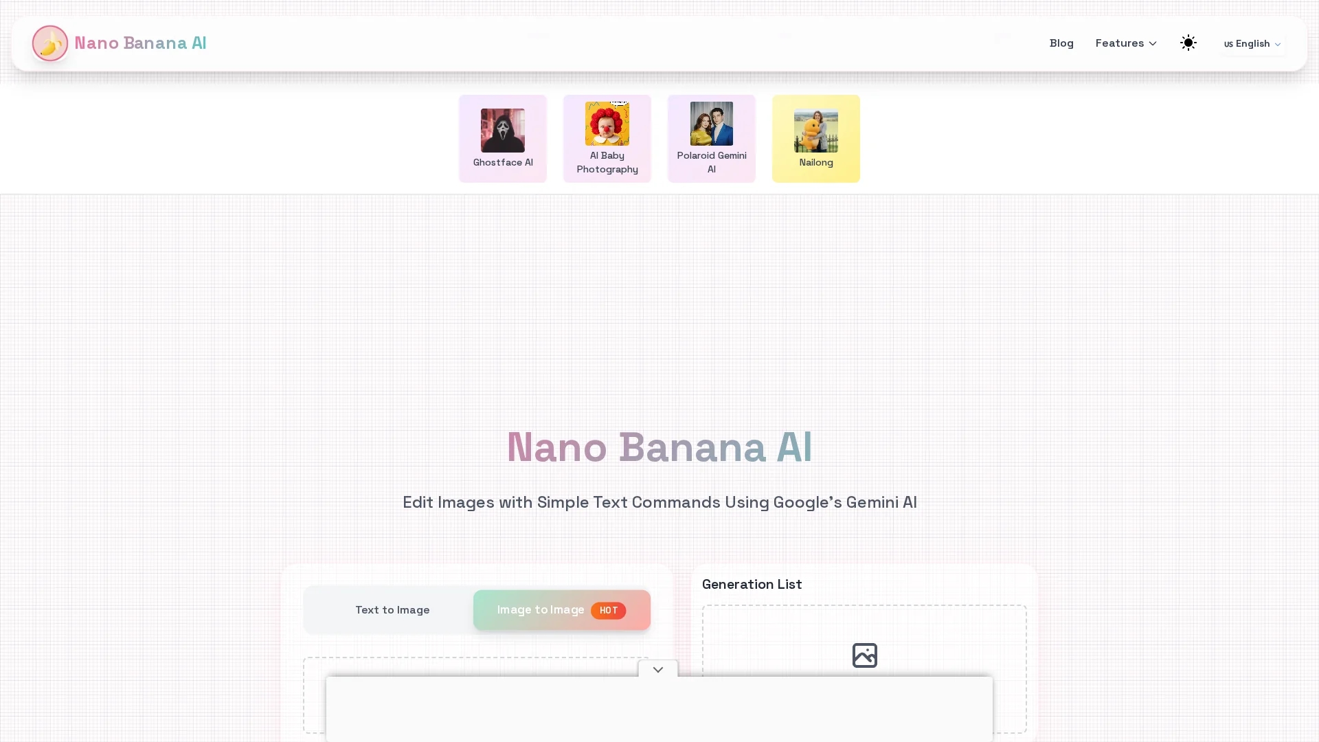 bananaai-me homepage