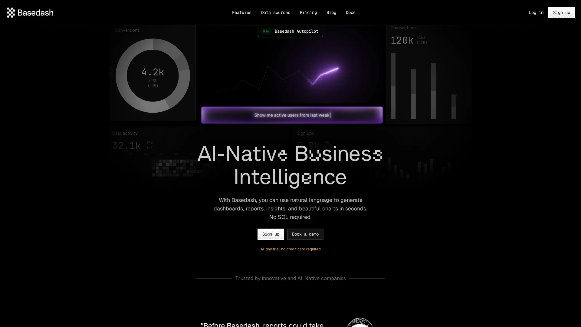 basedash-com homepage