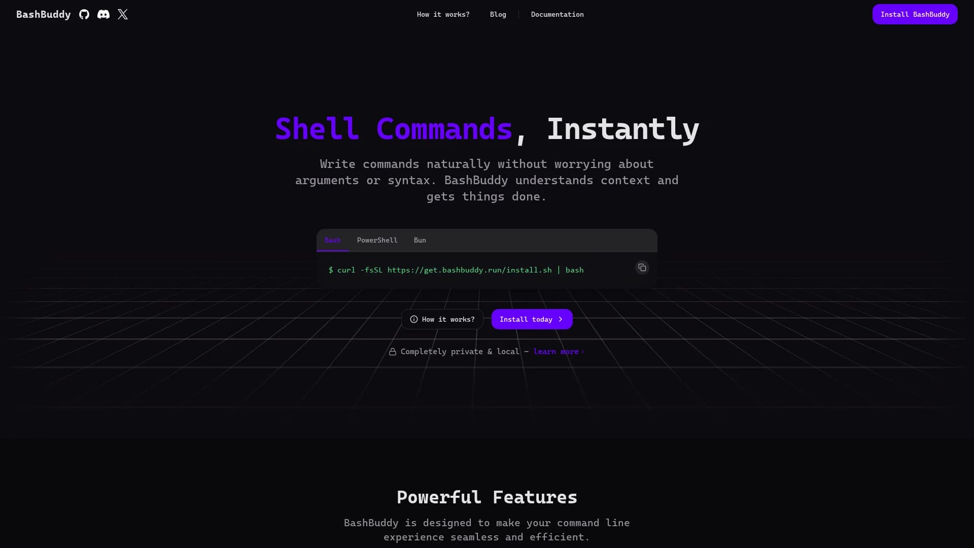 bashbuddy homepage