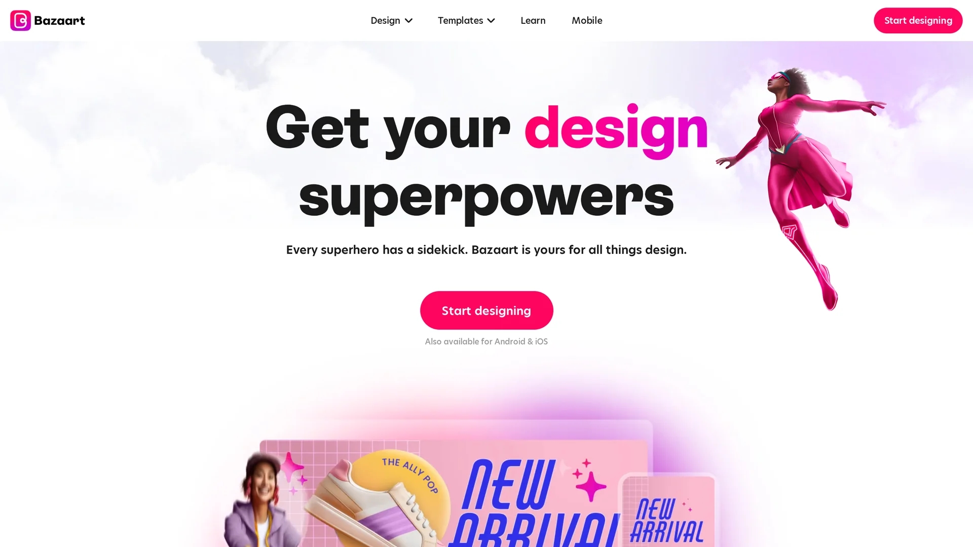 bazaart homepage