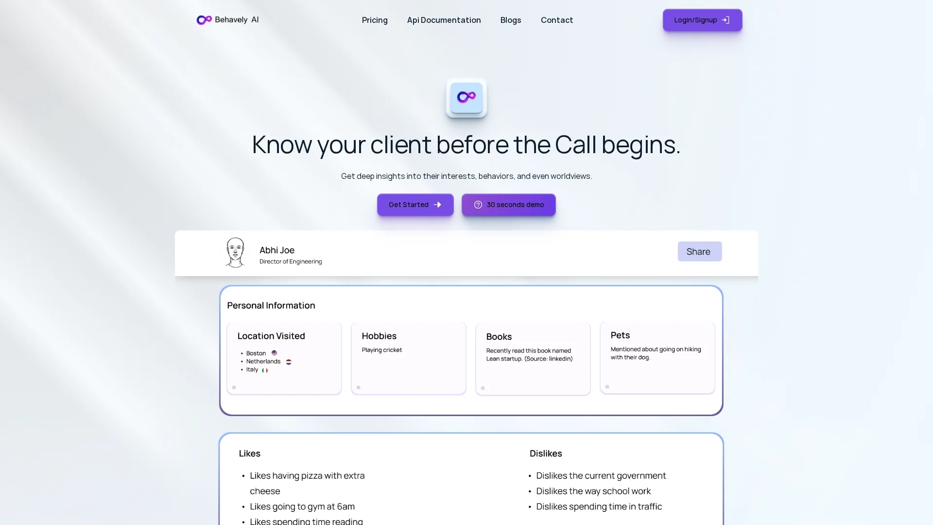 behavely-ai homepage