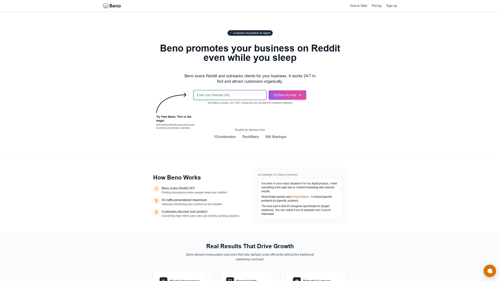 beno-one homepage