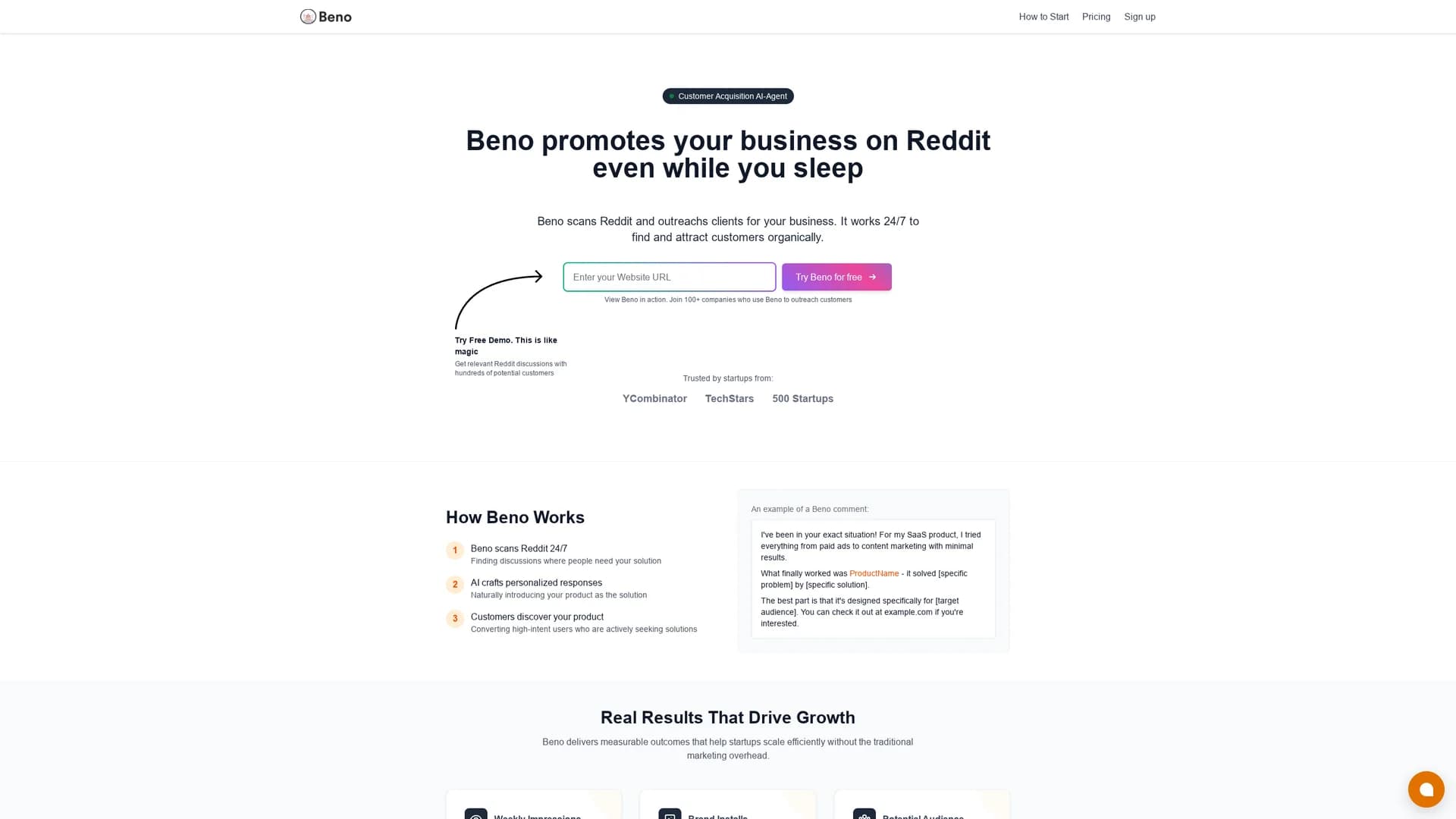 beno-one homepage