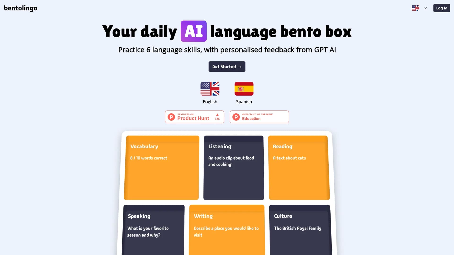 bentolingo homepage