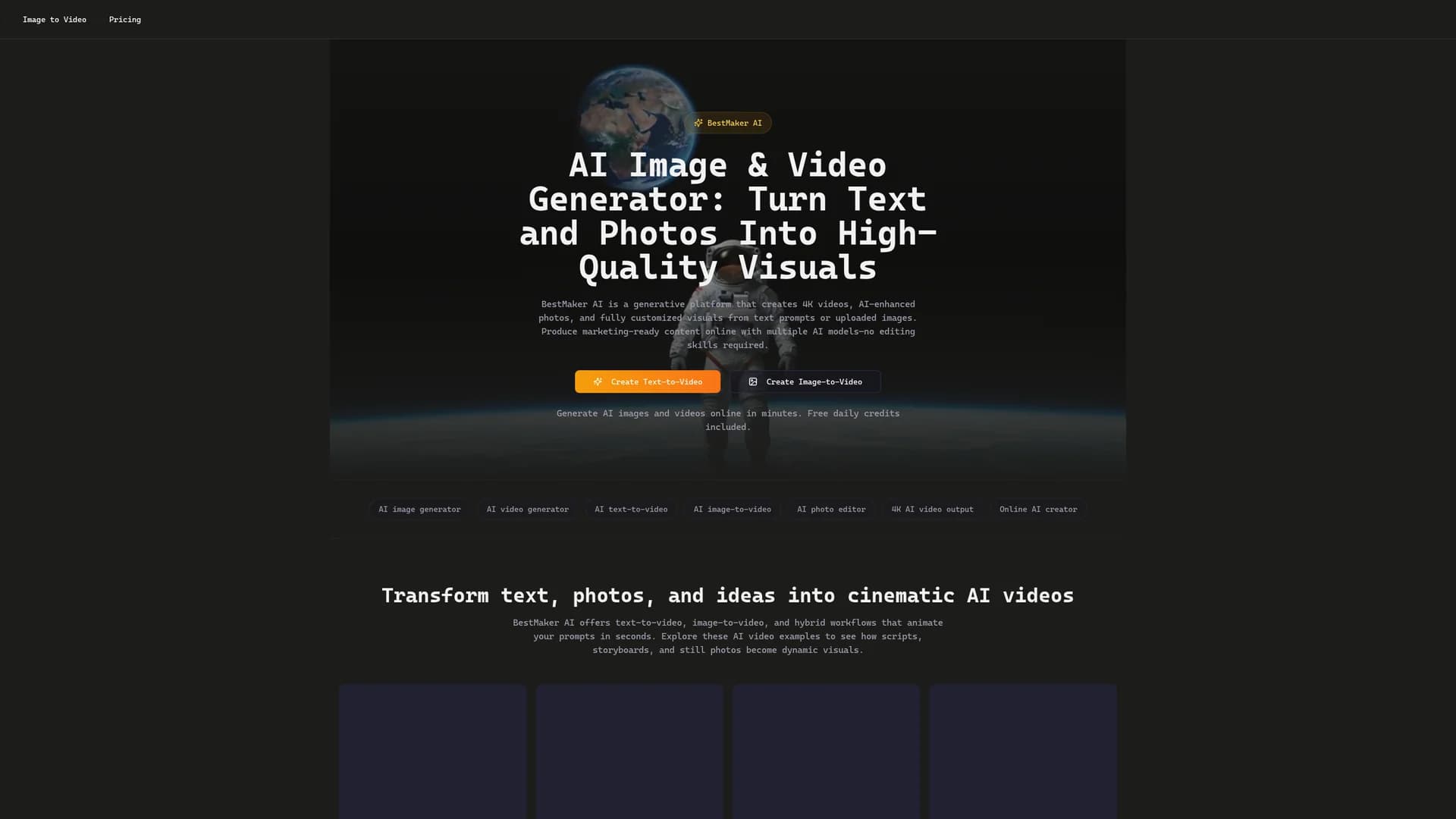 bestmaker-ai homepage
