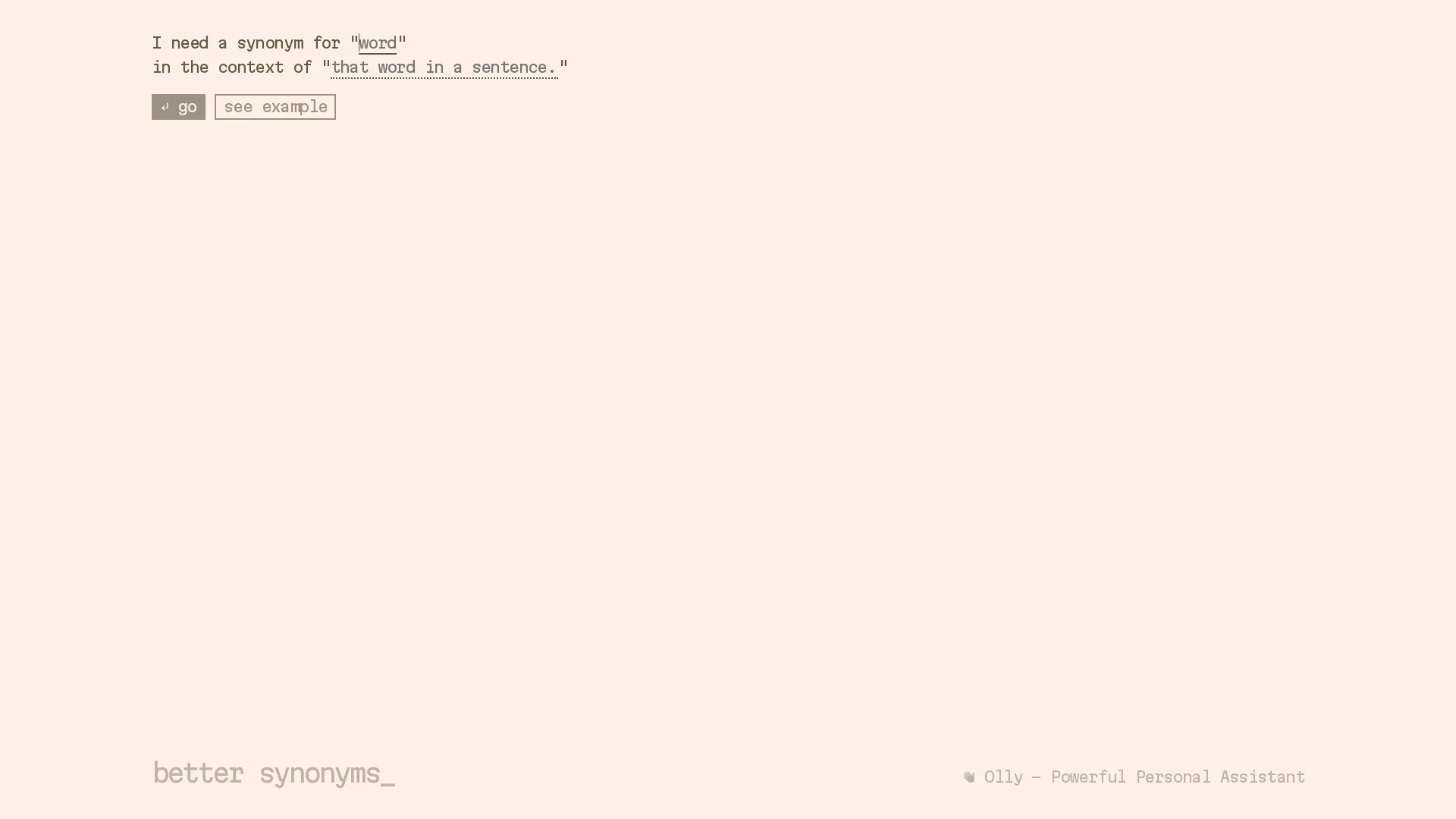 better-synonyms homepage