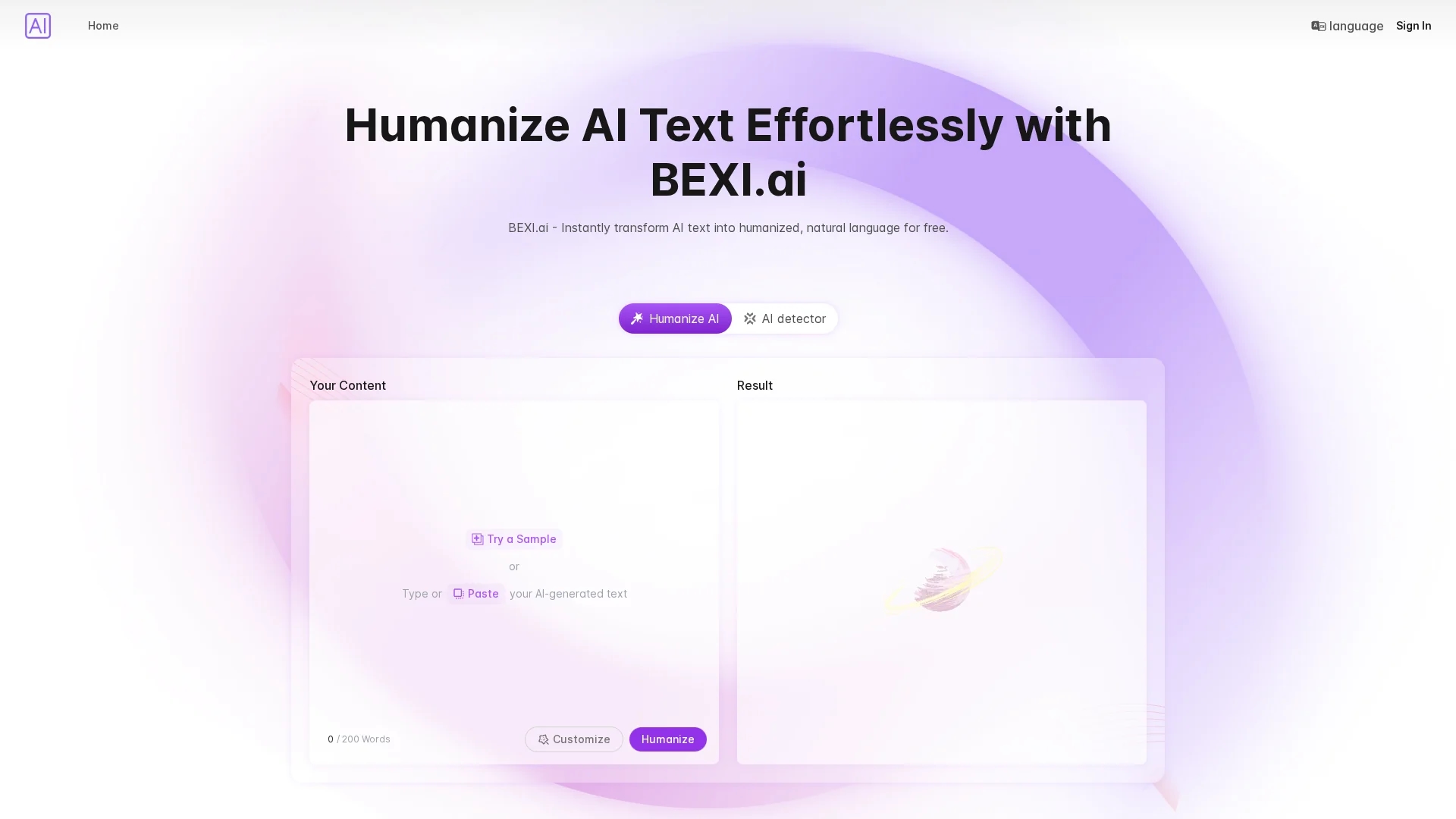 bexi-ai homepage