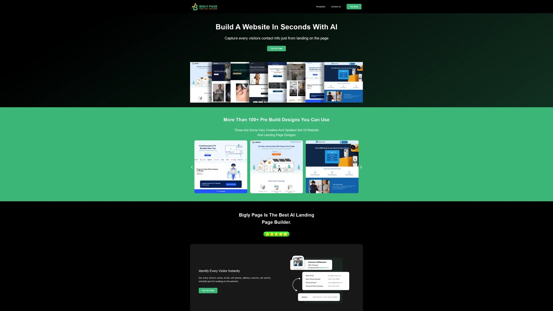 biglypages homepage