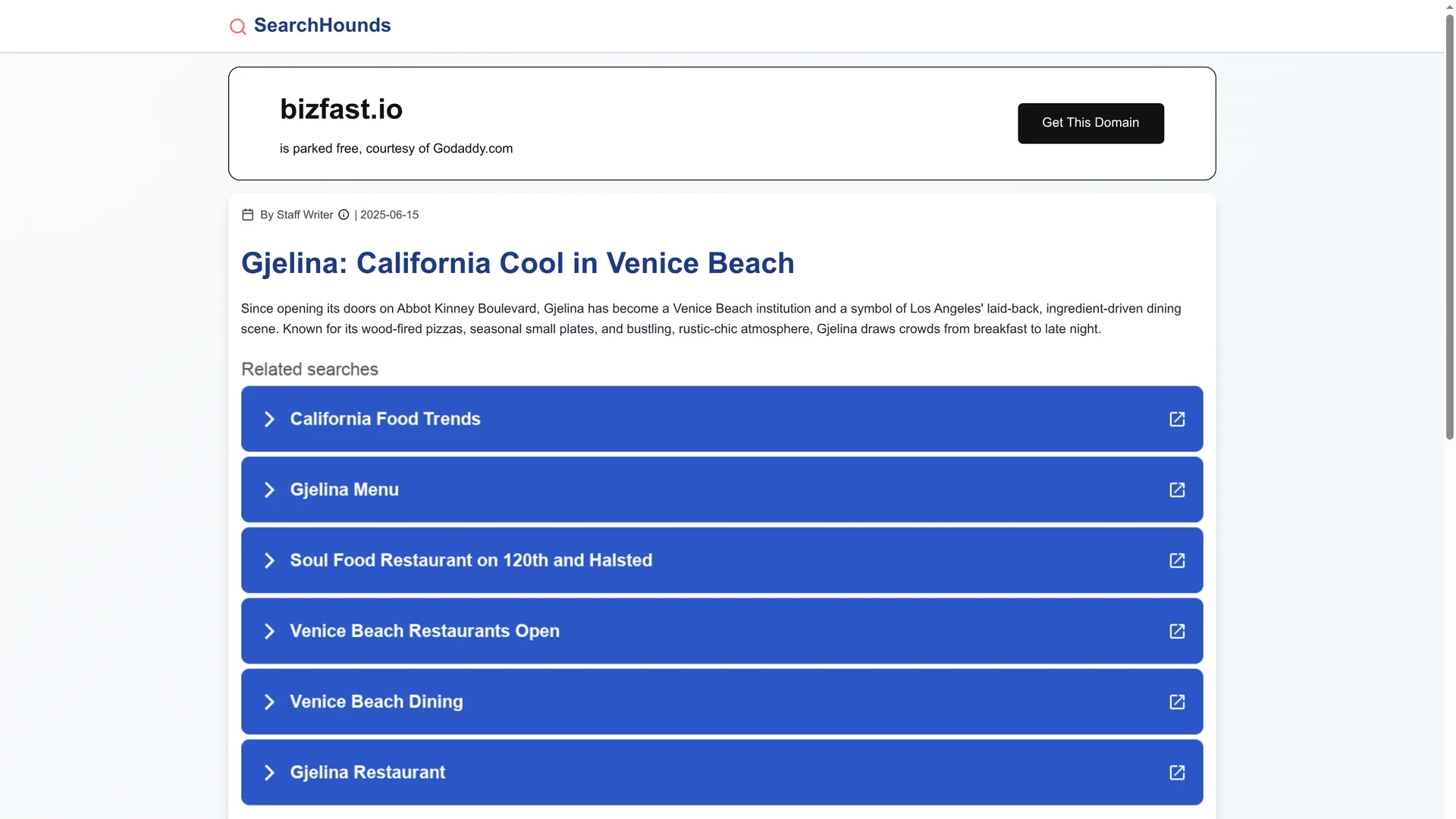 bizfast-io homepage