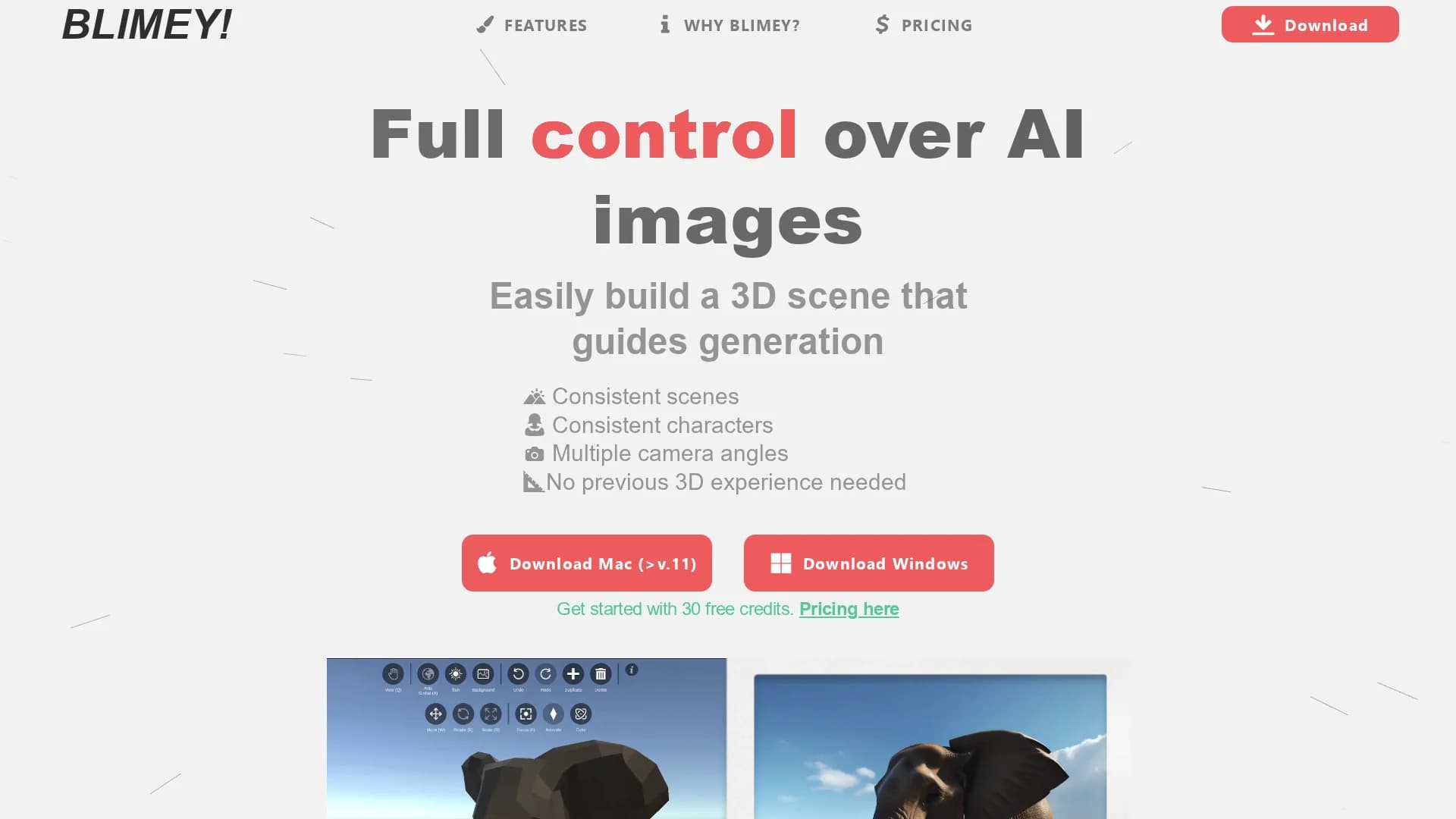 blimey homepage
