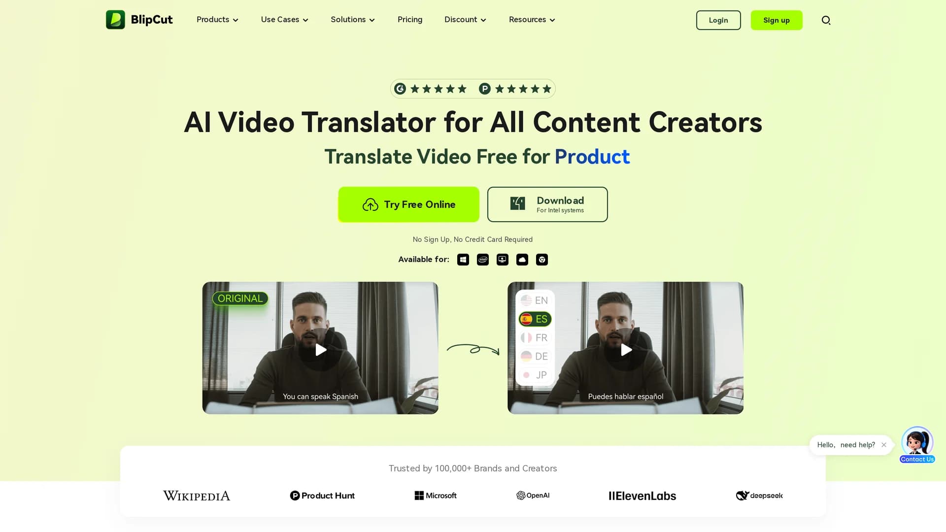 blipcut homepage