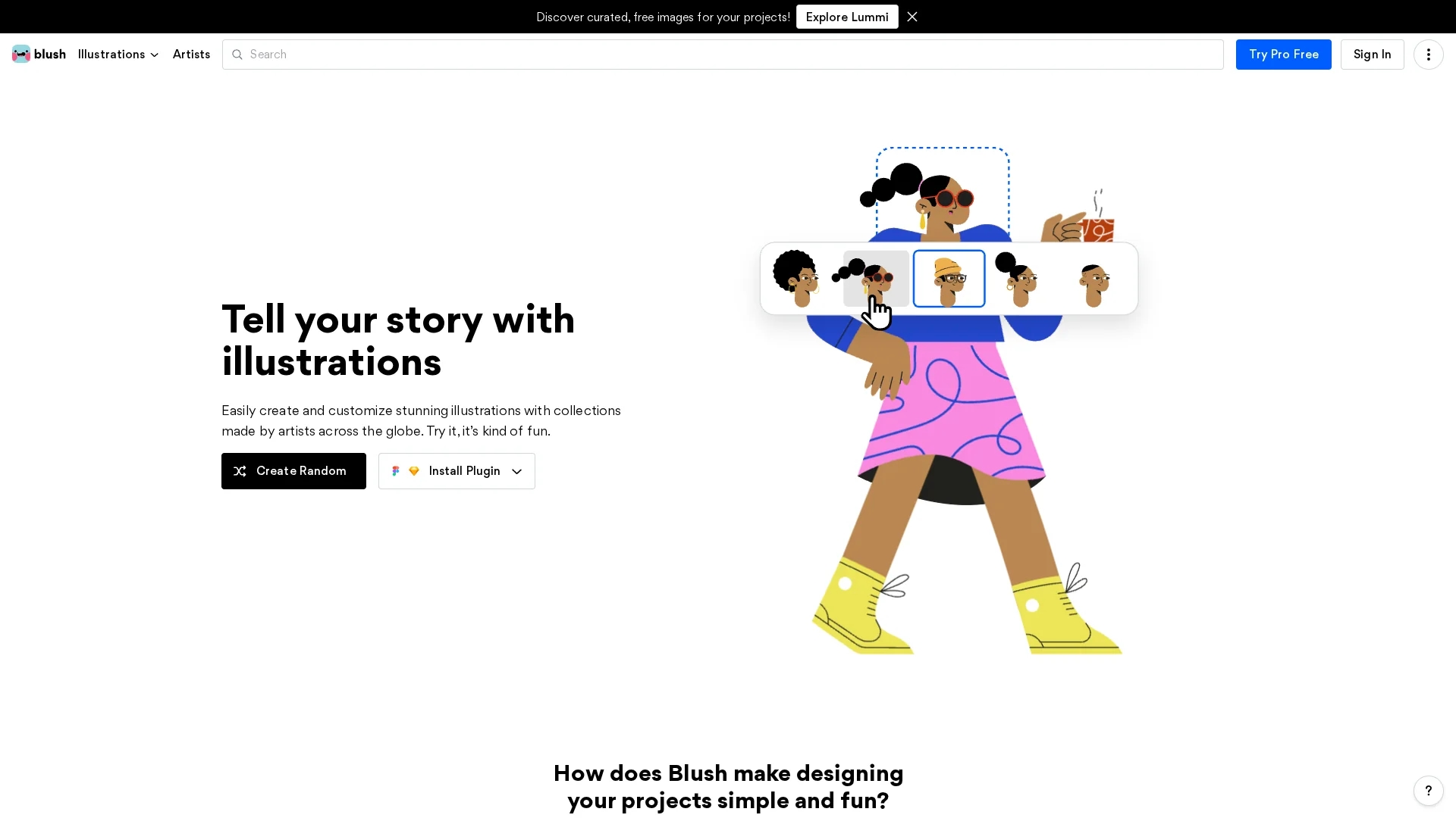 blush-design homepage