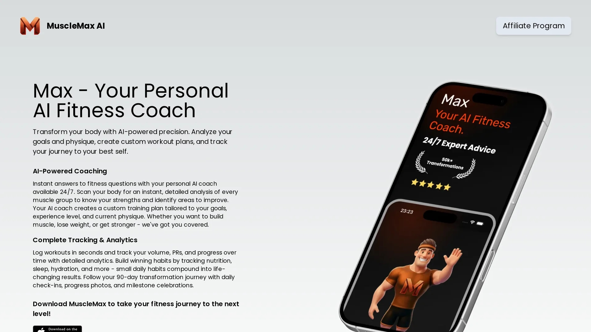 bodymax-ai homepage
