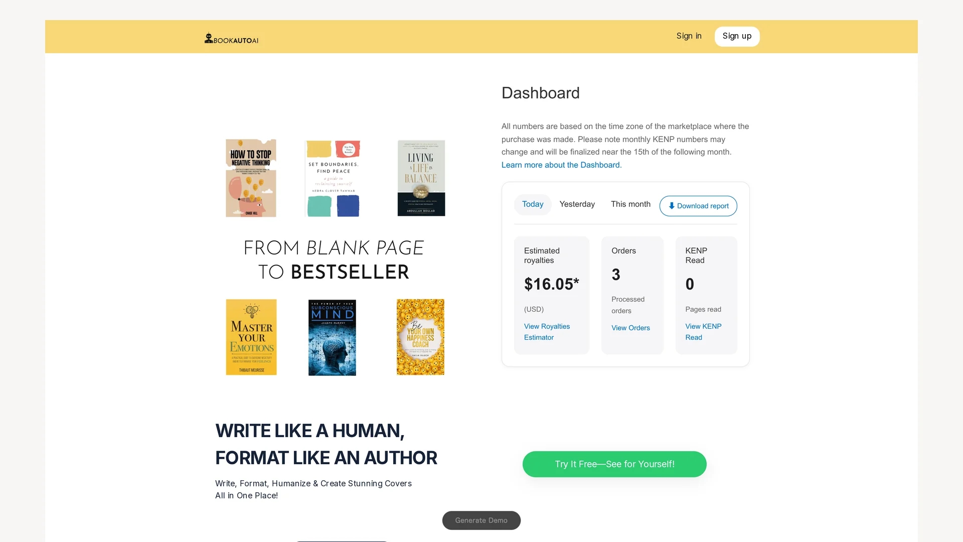 bookauto-ai homepage